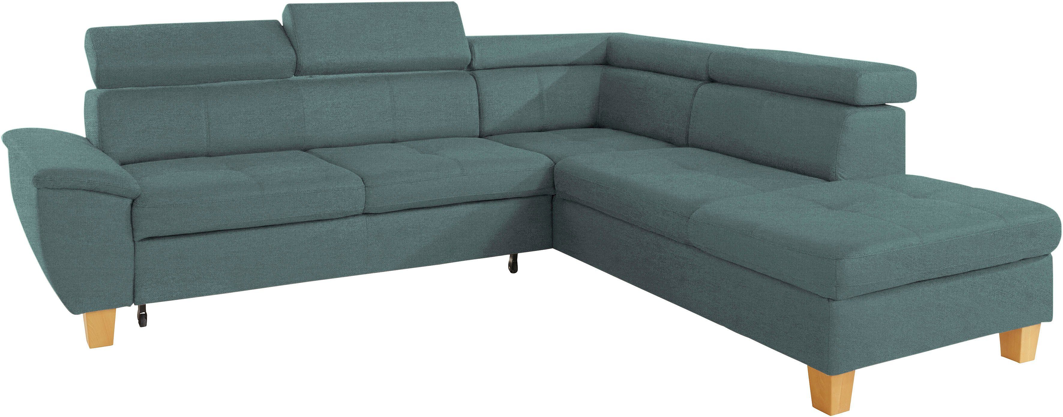 exxpo - sofa fashion Hoekbank Enya, uitgebreide afwerking, hoog zitcomfort, comfortabel, L-vorm