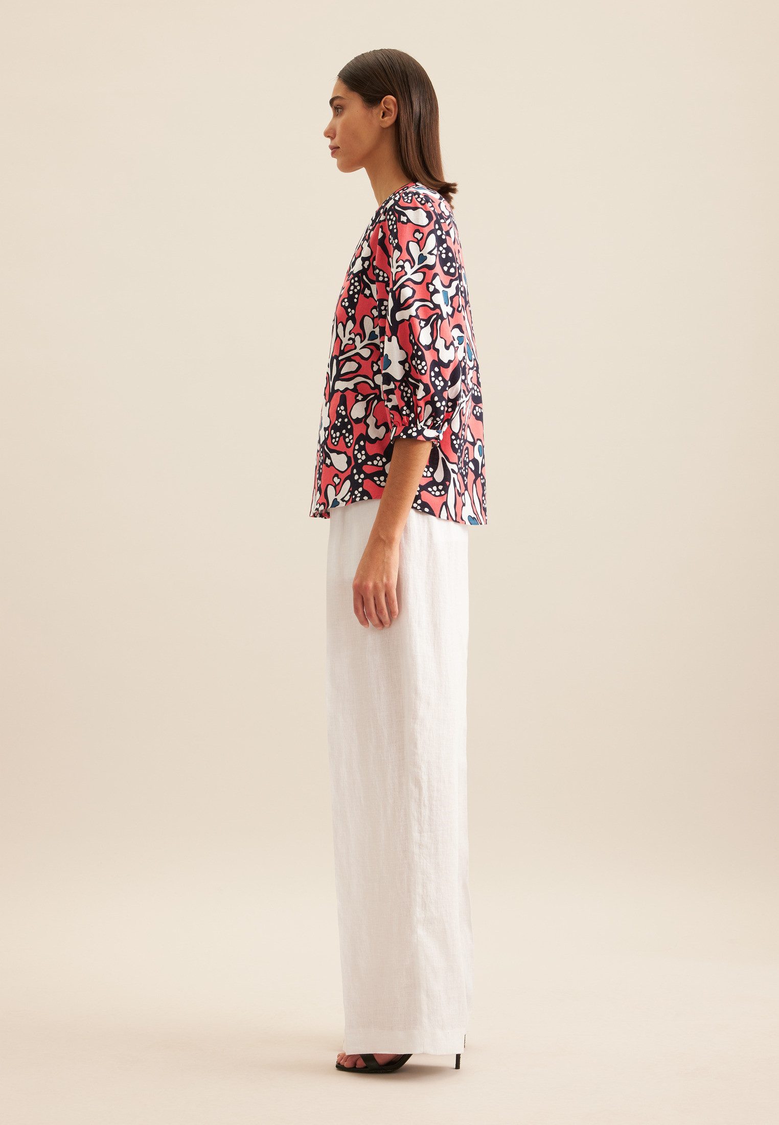 seidensticker Klassieke blouse Zwarte roos