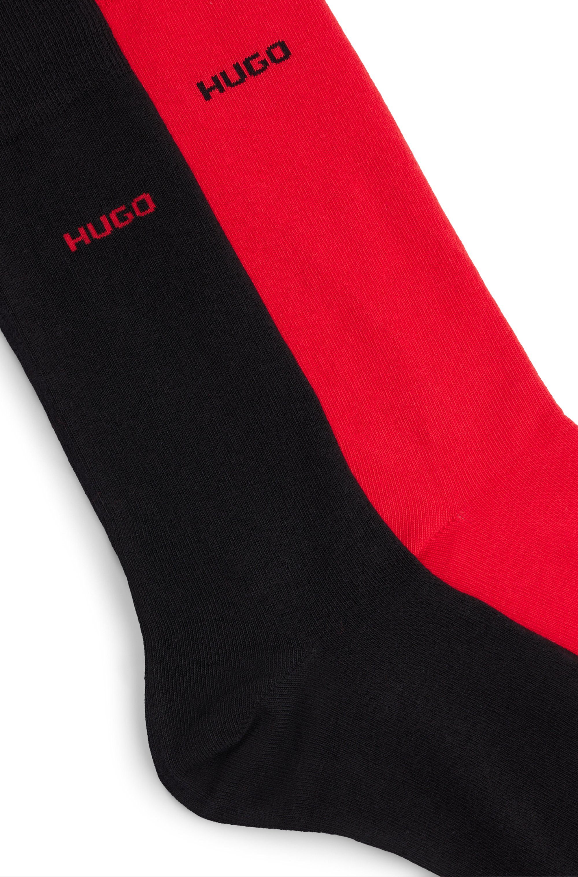 HUGO underwear Business-sokken 2P RS Uni CC met contrasterende hugo logo-opschrift (2 paar, Set van 2)