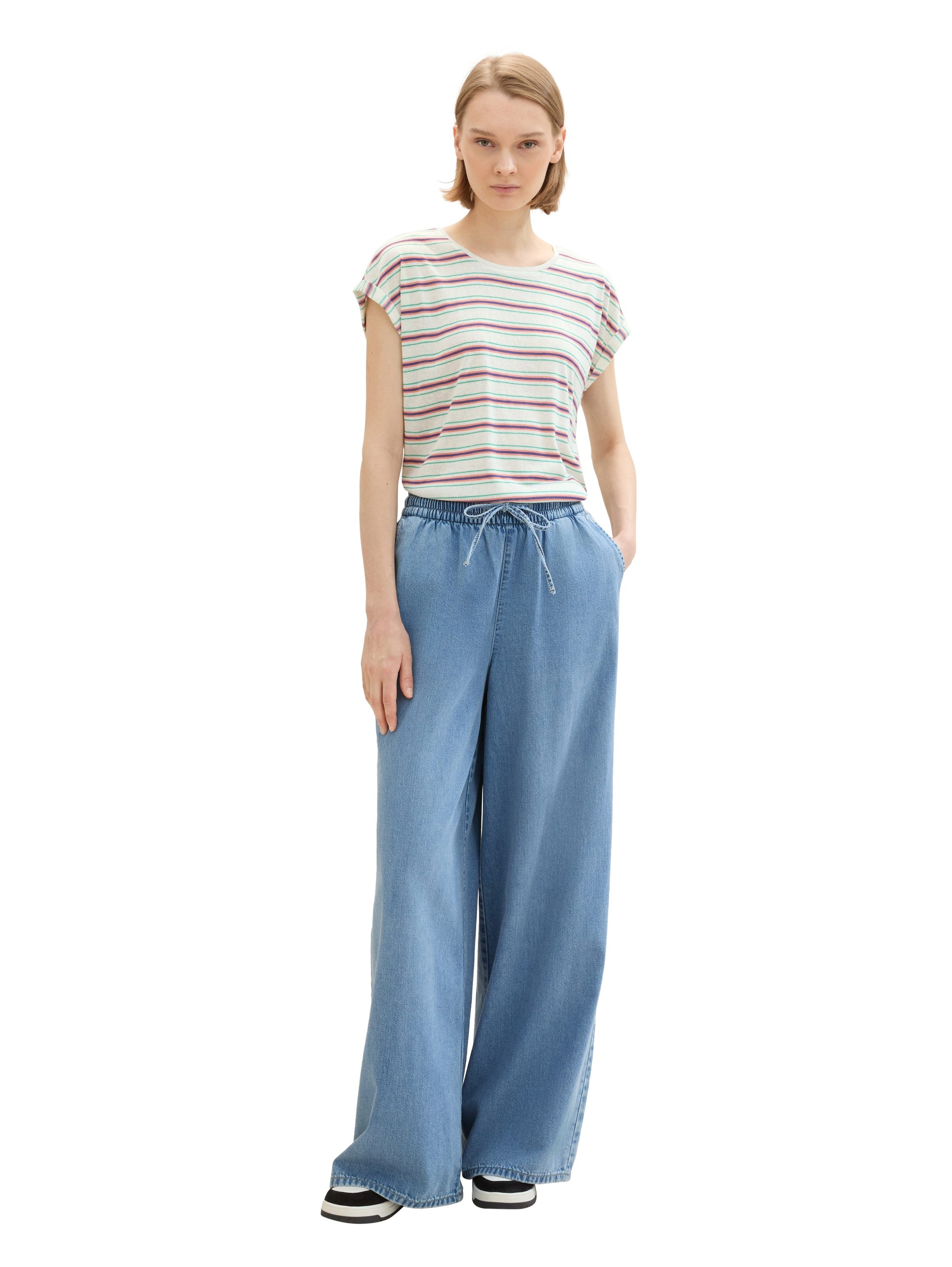Tom Tailor Denim T-shirt met zijsplit