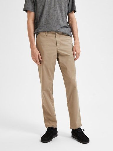 SELECTED HOMME Stoffen broek SLH196-STRAIGHT-NEW MILES FLEX PANT NOOS