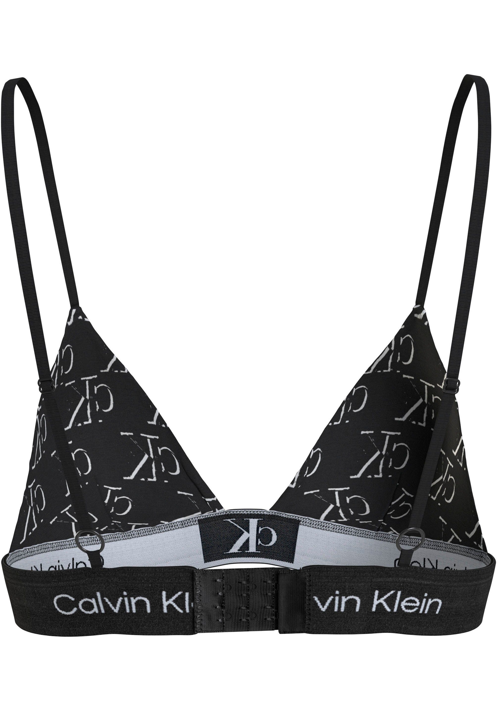 Calvin Klein Bralette-bh UNLINED TRIANGLE met klassieke tailleband met ck logo