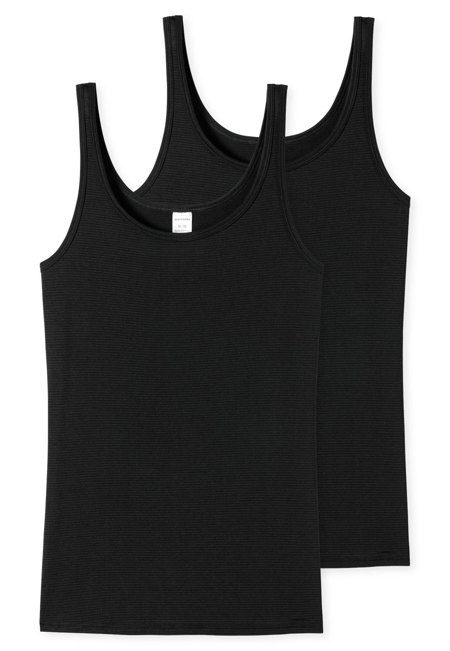 Schiesser Hemd "Modal Essentials" met vormvast materiaal dames armloze tops maat 48 zwart