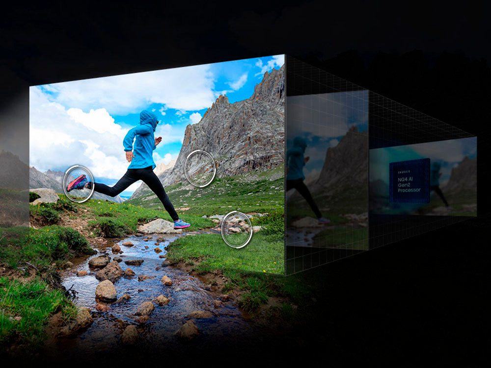 Samsung OLED-TV, 138 cm / 55", 4K Ultra HD, Smart TV, Neural Quantum 4K AI Gen2-processor, schitteringsvrij, tot 144Hz