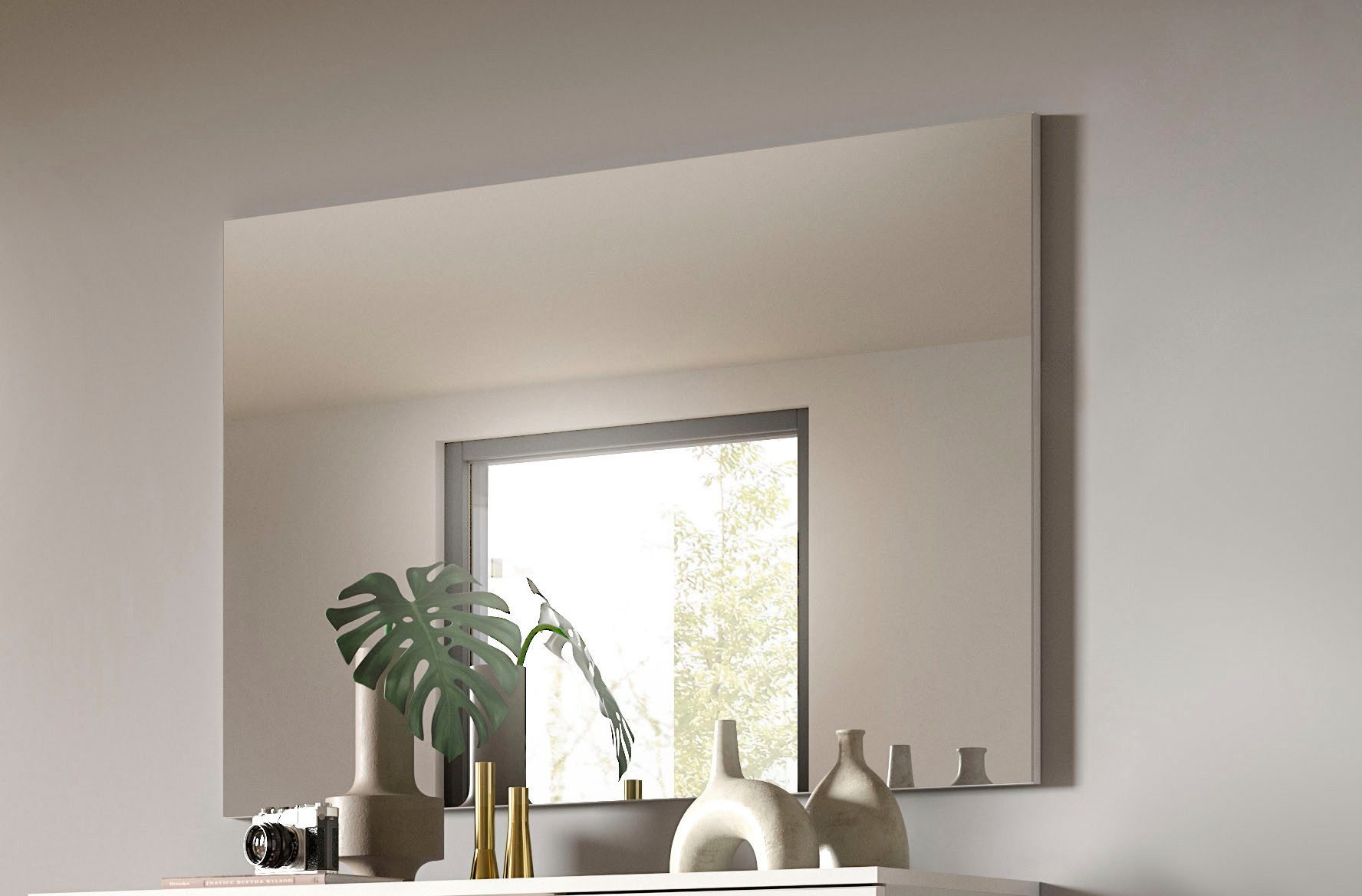 INOSIGN Garderobespiegel Valge, Breedte 109 cm, inclusief Materiaal voor Wandmontage Spiegel, wandspiegel, gangspiegel, halspiegel, spiegelpaneel