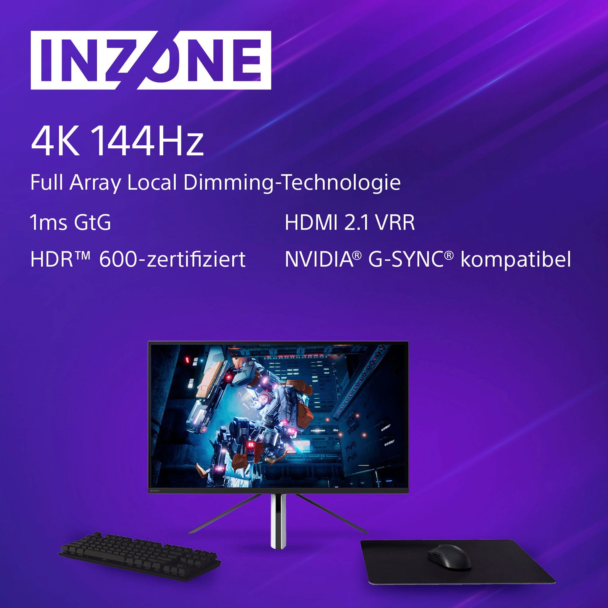besteld HD, voor Ultra Sony 4K Gaming-monitor 68 M9, cm / makkelijk PlayStation®5 \