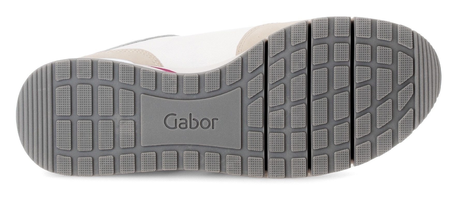 Gabor Sneakers met sleehak Florence , vrijetijdsschoen, lage schoen, veterschoen in comfortwijdte g (=breed)
