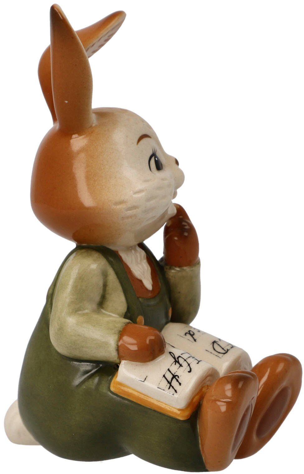 Goebel Paashaas Haas School - Vroeg Oefent Verzamelfiguur, konijn aan het lezen (1 stuk)