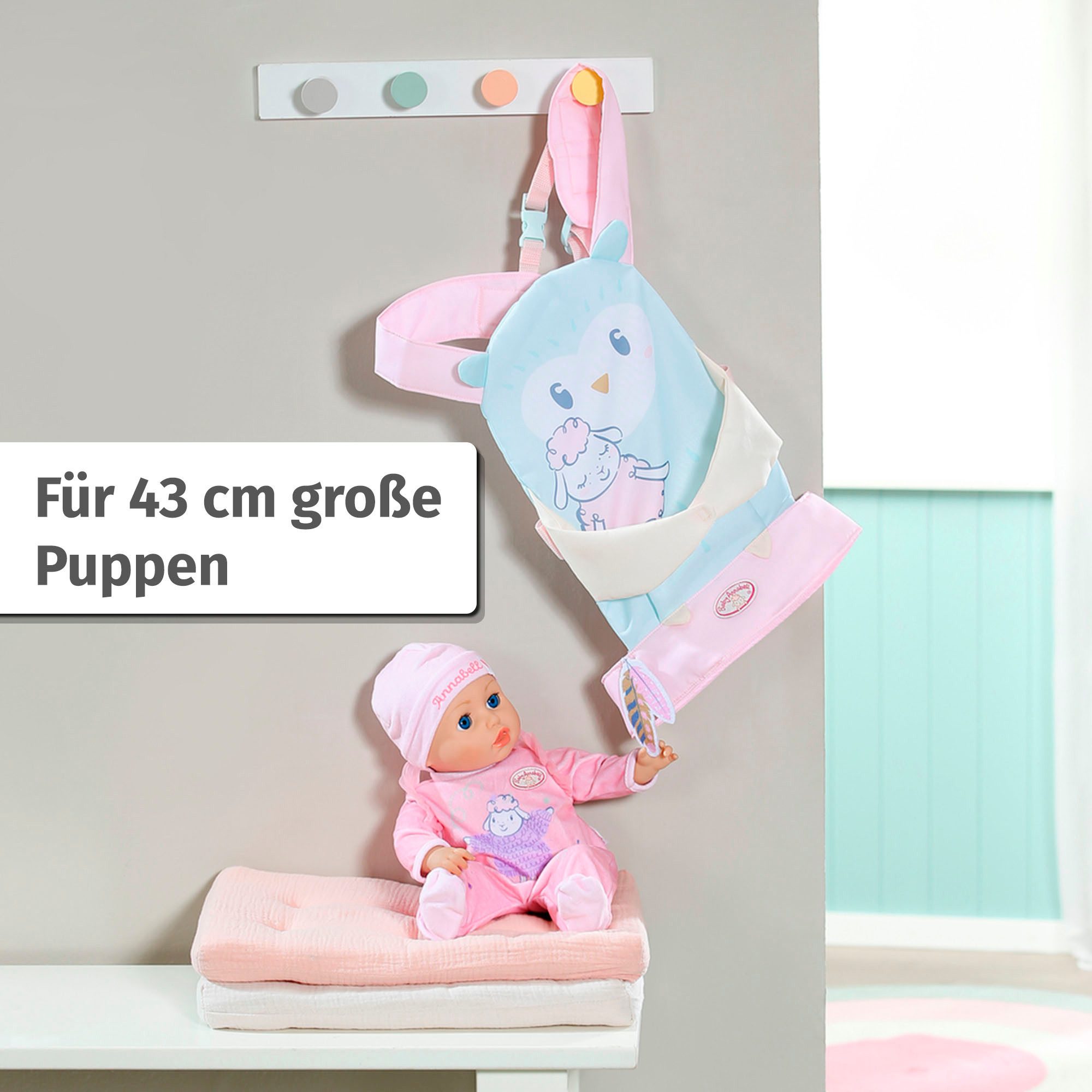 Baby Annabell Draagtas voor poppen Active draagzak