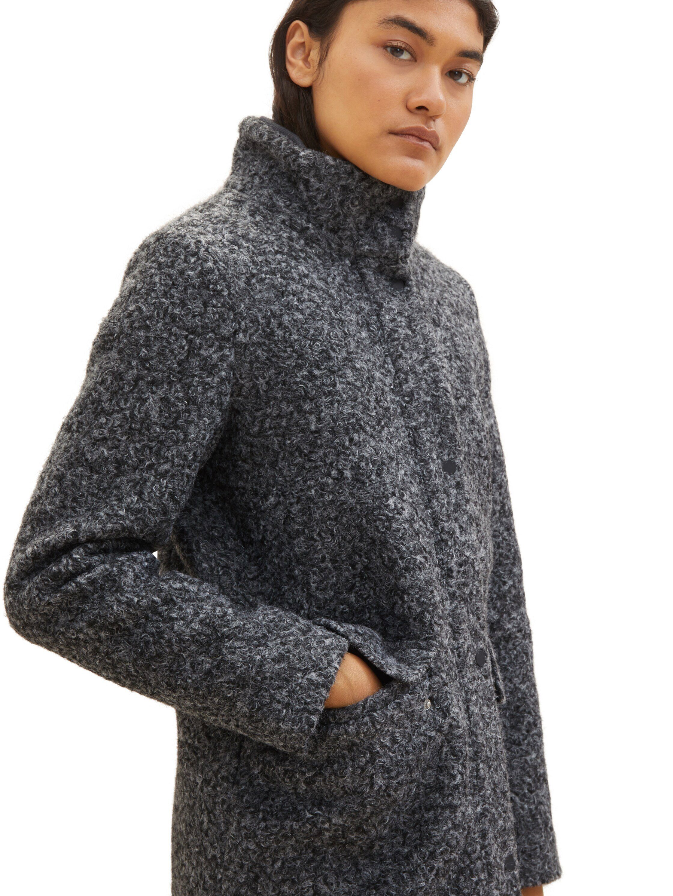Tom Tailor Denim Korte jas met rits en drukknoopsluiting