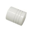 gardinia gordijnroede-eindstuk cilinder losse collectie chicago 20 mm (2 stuks) wit