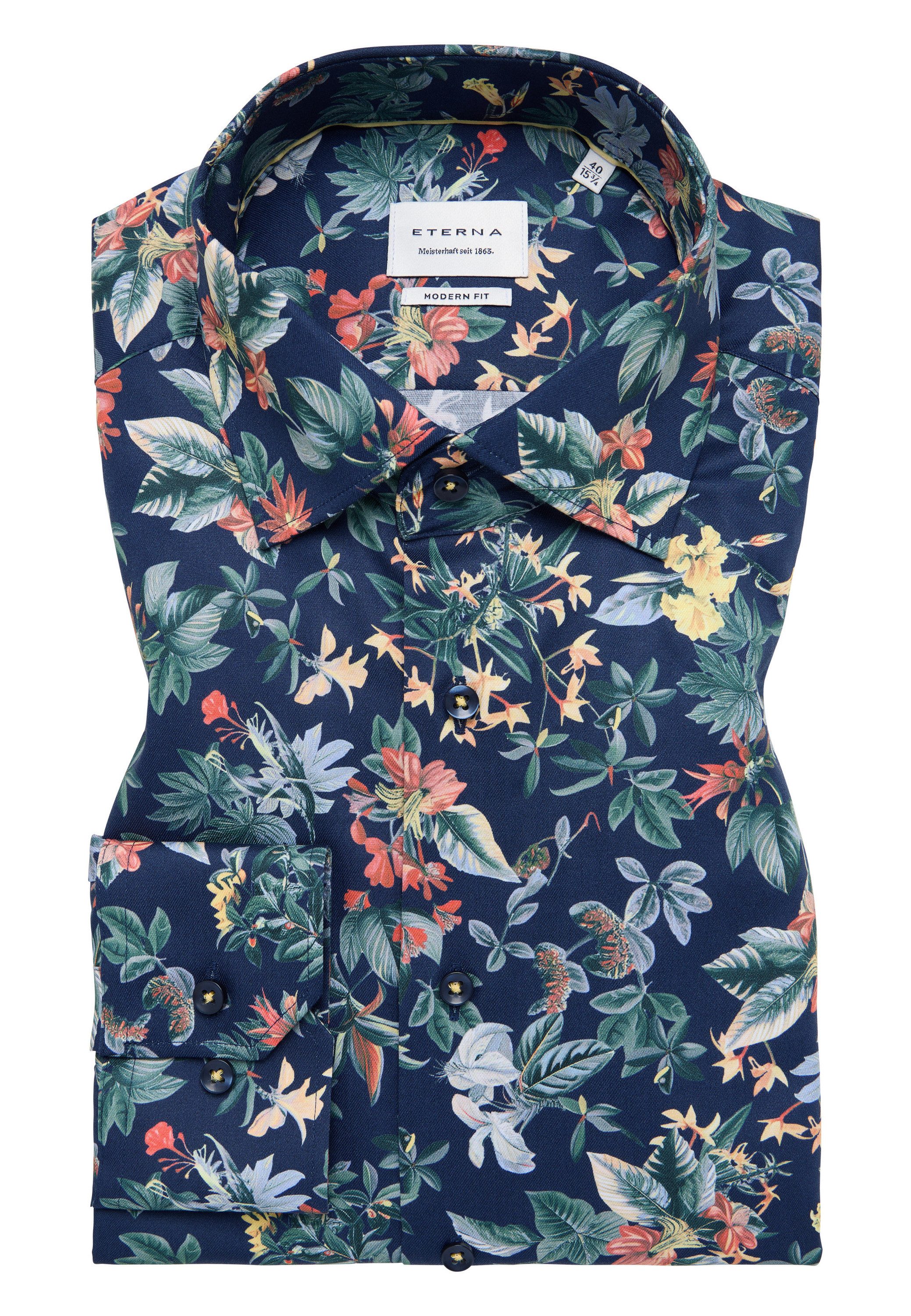 Eterna Overhemd met lange mouwen MODERN FIT NON IRON (strijkvrij)