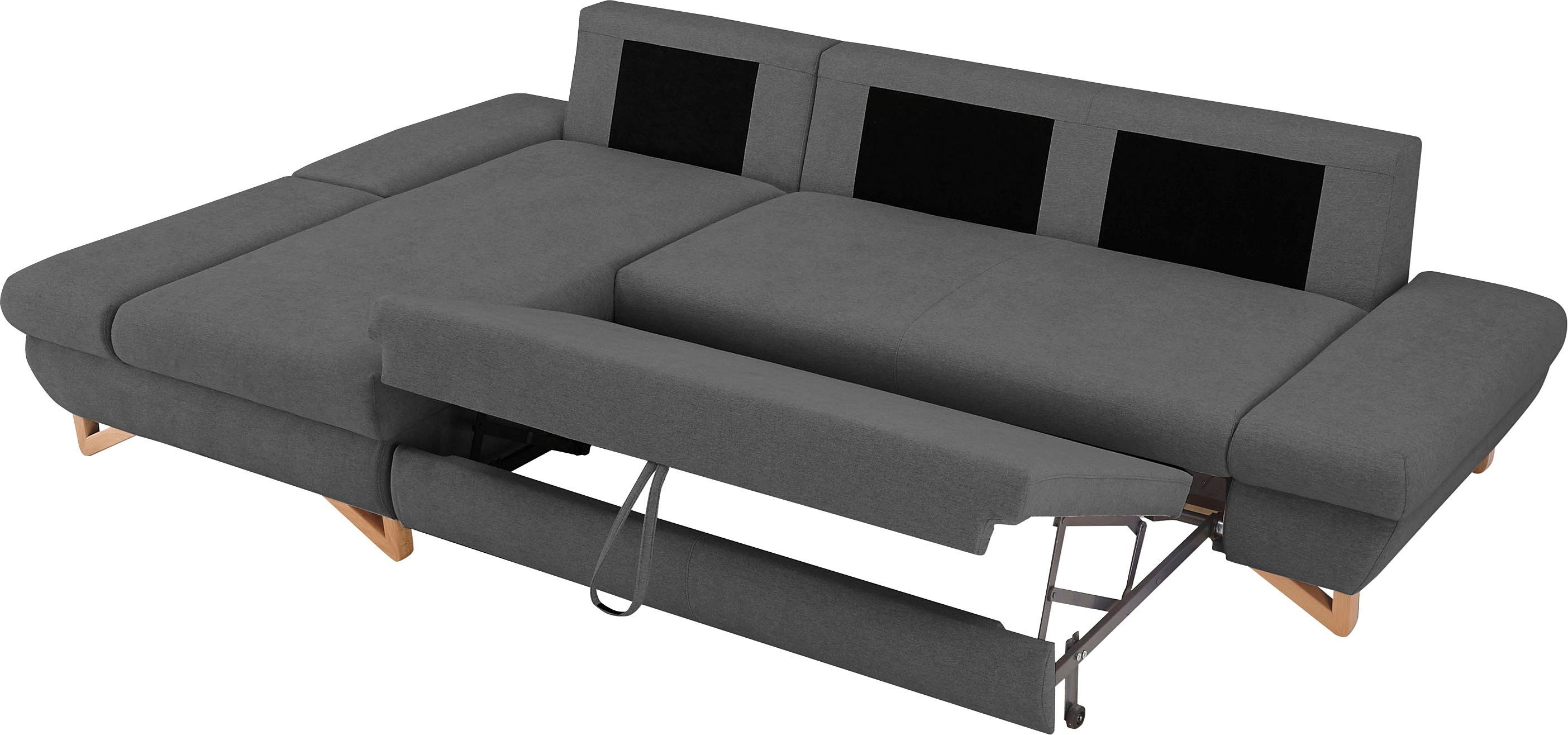 INOSIGN Slaapbank City/Giron comfortabele slaapbank (ligoppervlak 245 x 138 cm) en bedlade