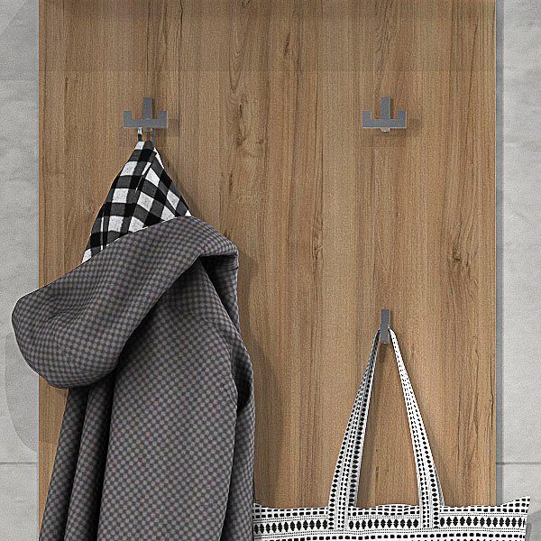 Places of Style Kapstokpaneel Onyx UV gelakt in moderne hoogglans