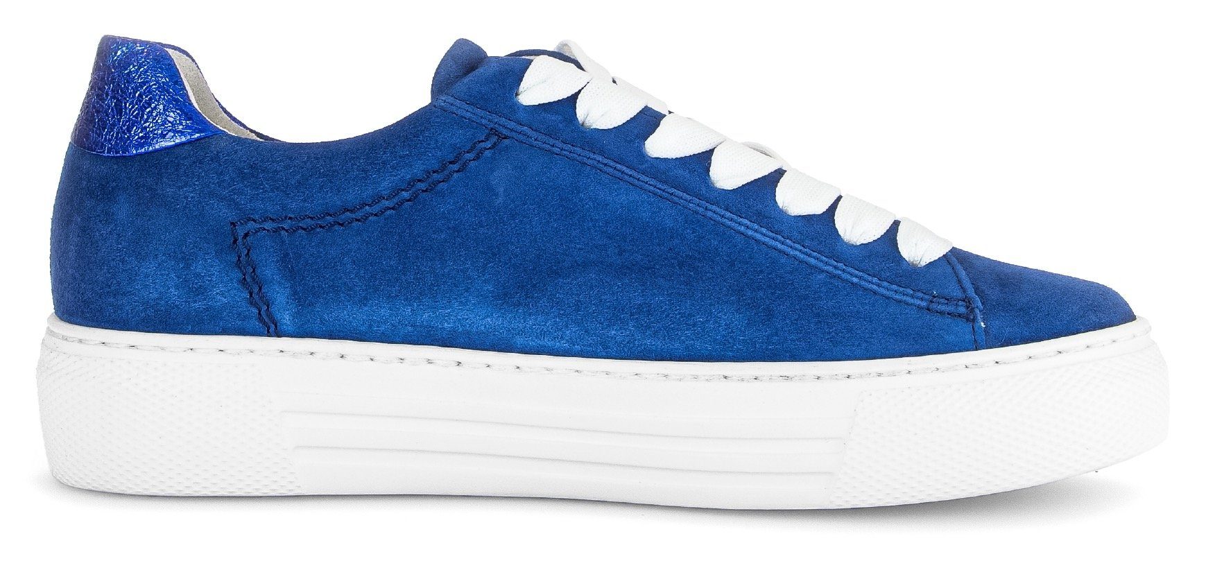 Gabor Plateausneakers Florence , vrijetijdsschoen, lage schoen, veterschoen met subtiele decoratieve stiksels