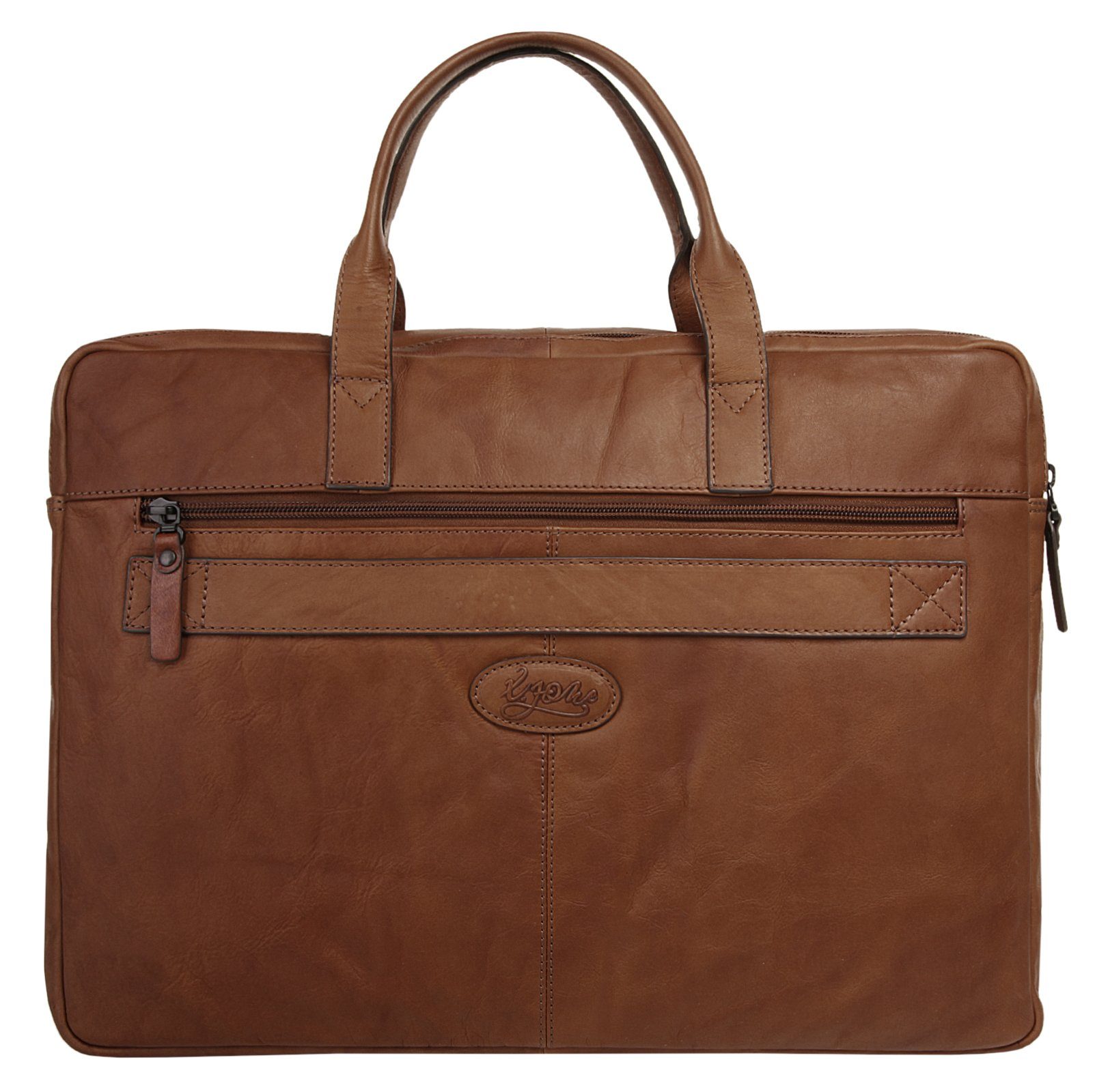 X-Zone Laptoptas echt leder