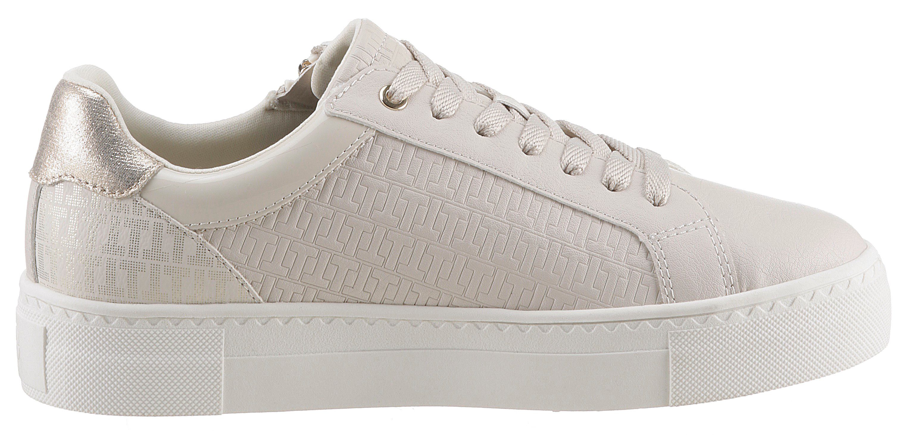 Tamaris Plateausneakers vrijetijdsschoen, lage schoen, veterschoen in vegan uitvoering