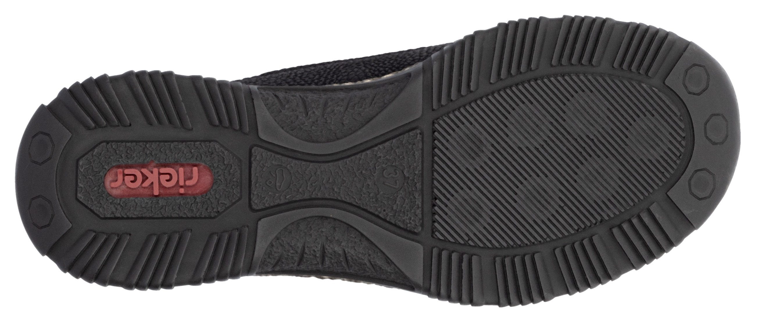 Rieker Slip-on sneakers instapschoen, vrijetijdsschoen met snel sluiting