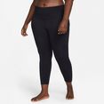nike trainingstights yoga dri-fit women's high-rise - leggings (plus size) zwart