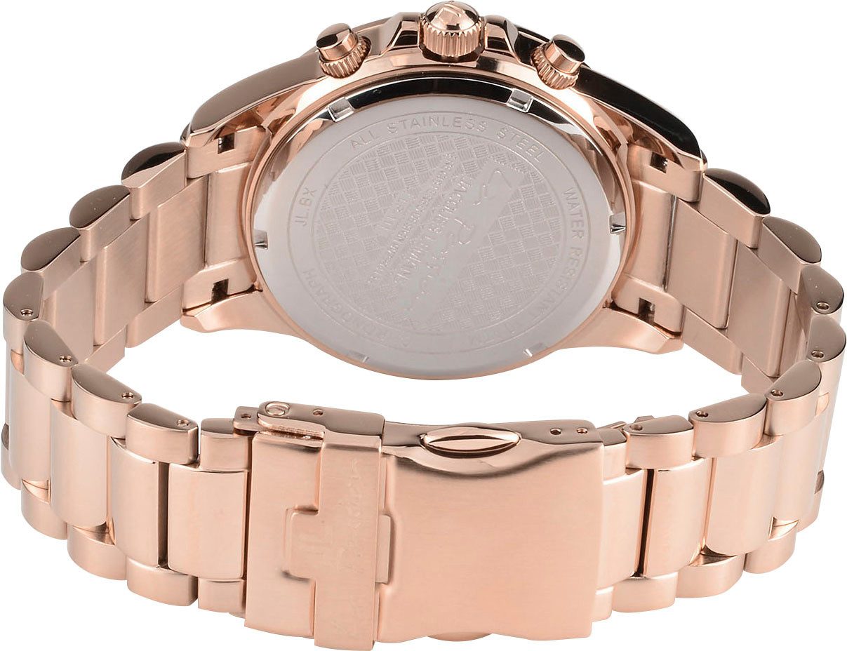 Jacques Lemans Chronograaf La Passion Quartz horloge, polshorloge, dameshorloge, herenhorloge, roestvrijstalen band, stopwatchfunctie