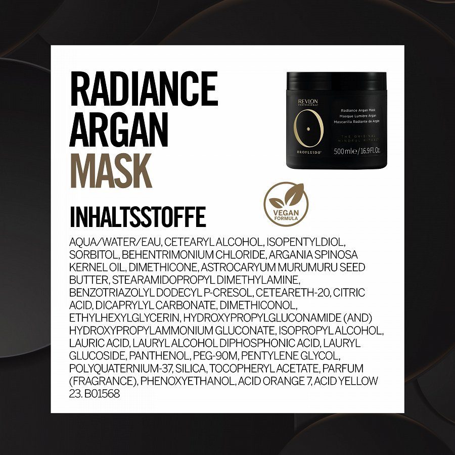REVLON PROFESSIONAL Haarmasker Orofluido Radiance Argan Mask 500 ml