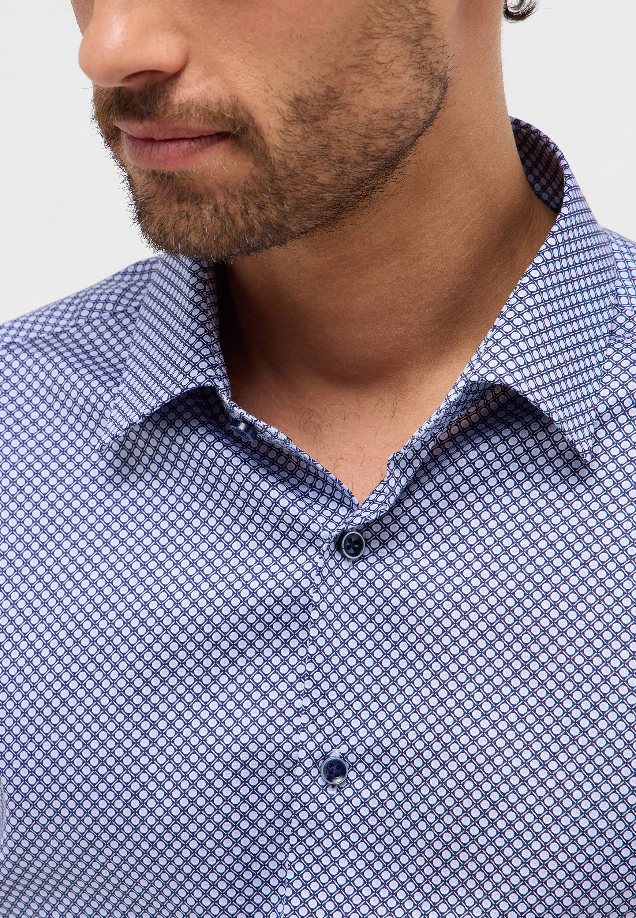 Eterna Overhemd met lange mouwen Slim fit NON IRON (strijkvrij)