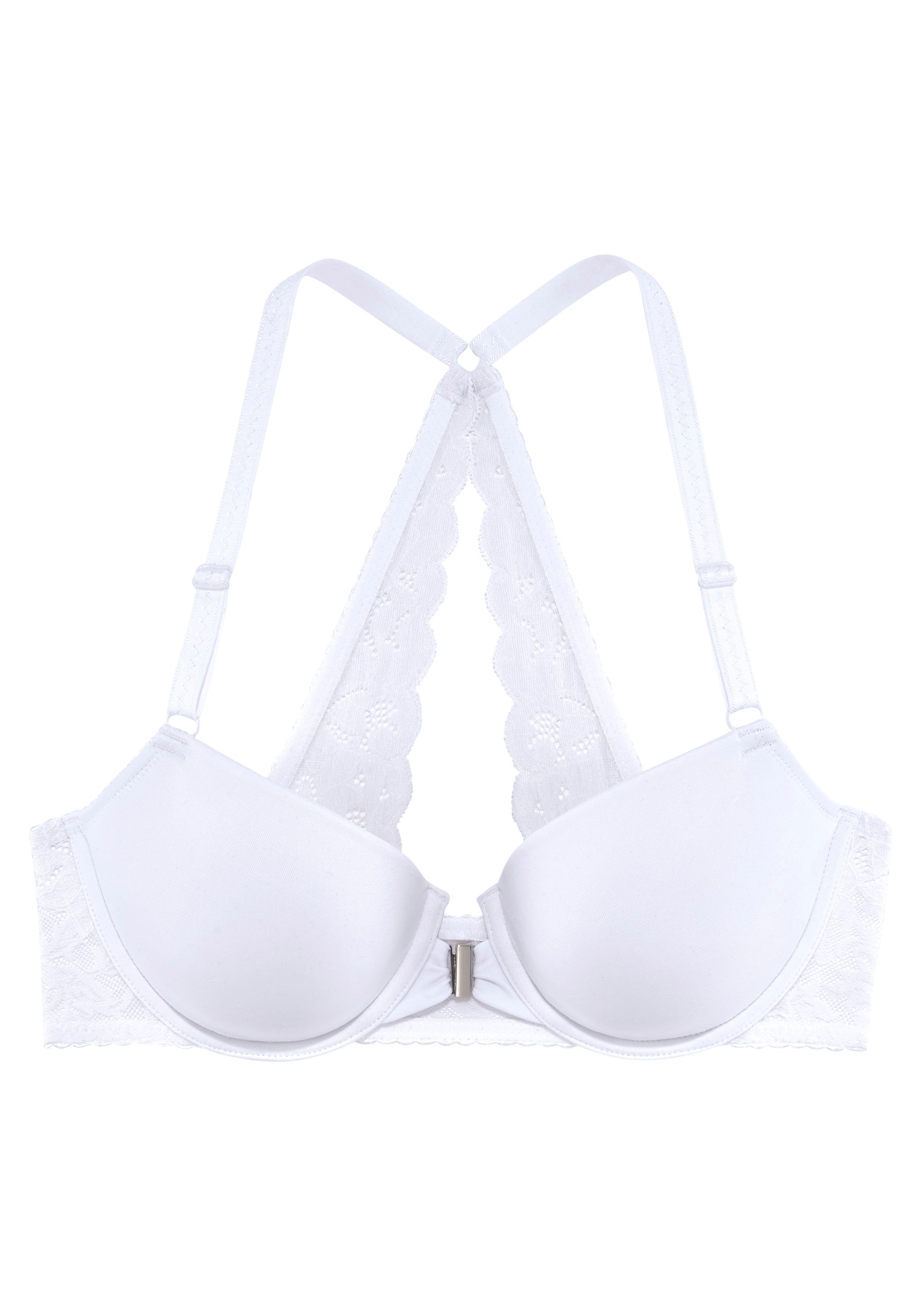 Lascana Bh met steuncups Premium Dessous met prachtige kanten achterkant en voorsluiting, ondergoed