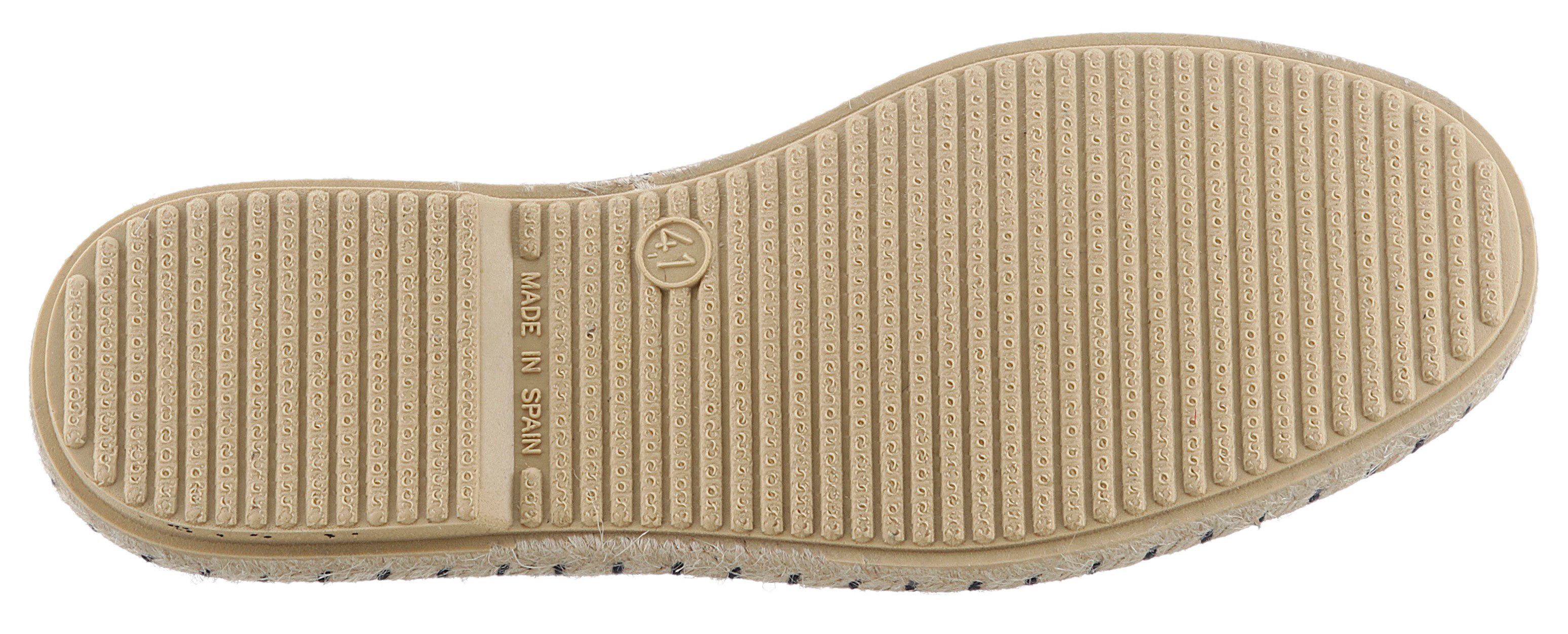 VERBENAS Espadrilles Tom Pacific , loafer, slip-on, zomerschoen, strandschoen met stretch inzetstukken