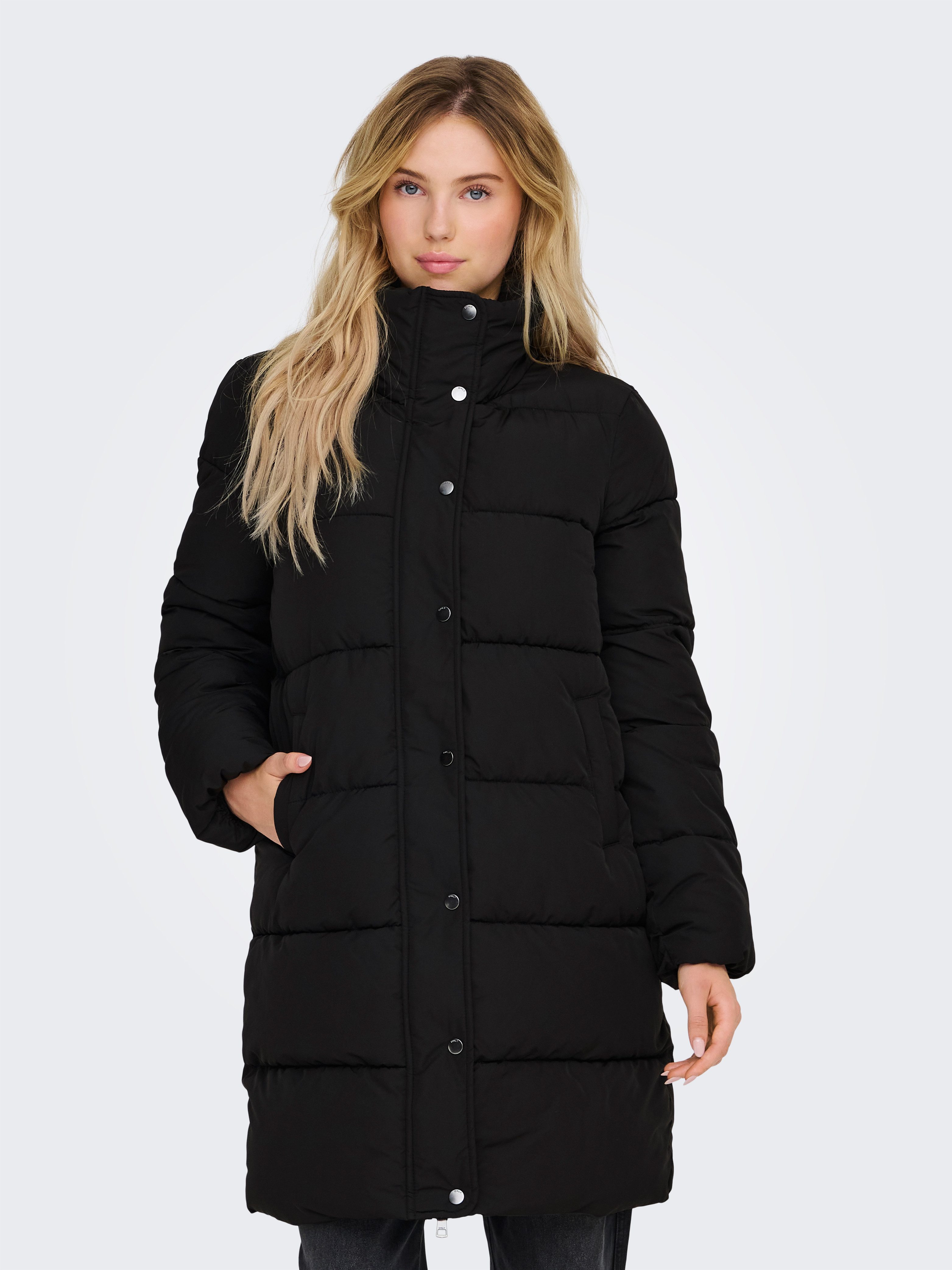Only Gewatteerde jas ONLNEWCOOL PUFFER COAT CC OTW dames donsjassen maat M (38) zwart