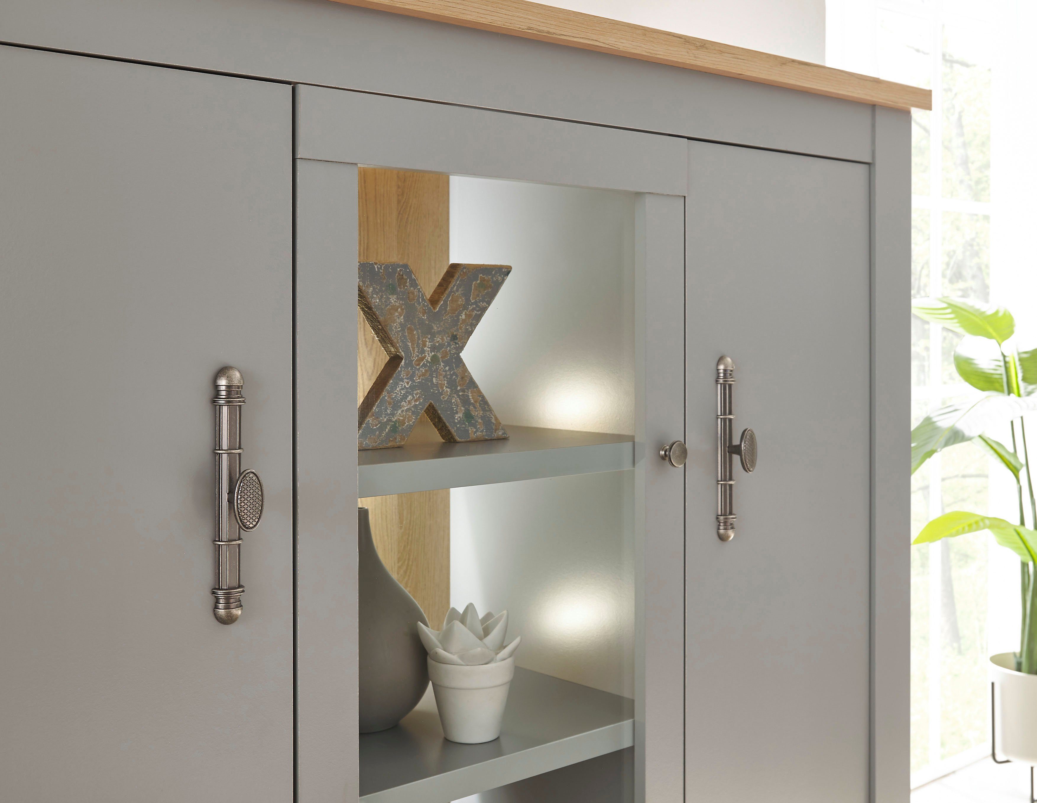 Home affaire Highboard CHAMBORD Breedte ca. 138 cm