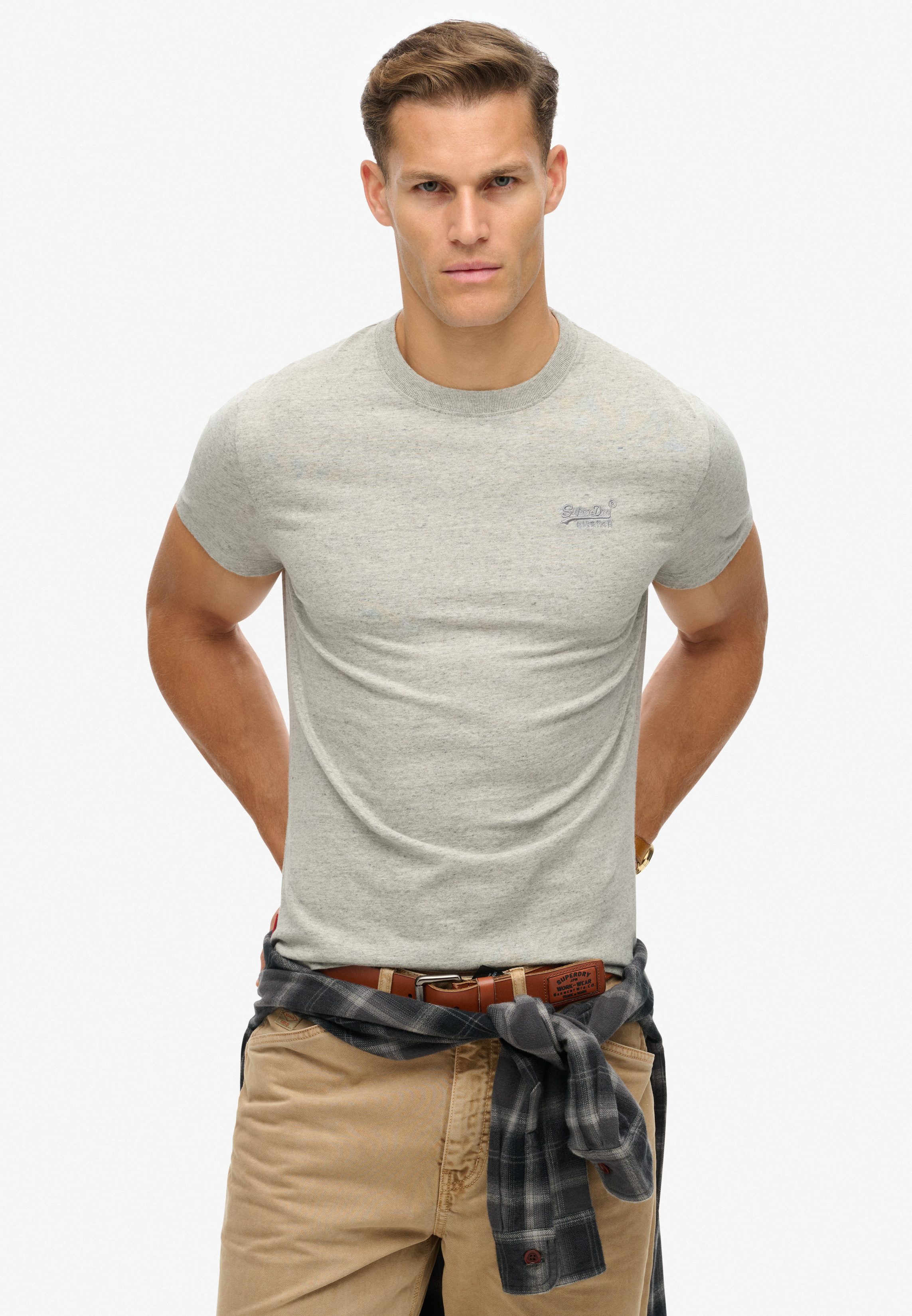 Superdry Shirt met ronde hals ESSENTIAL LOGO EMB TEE