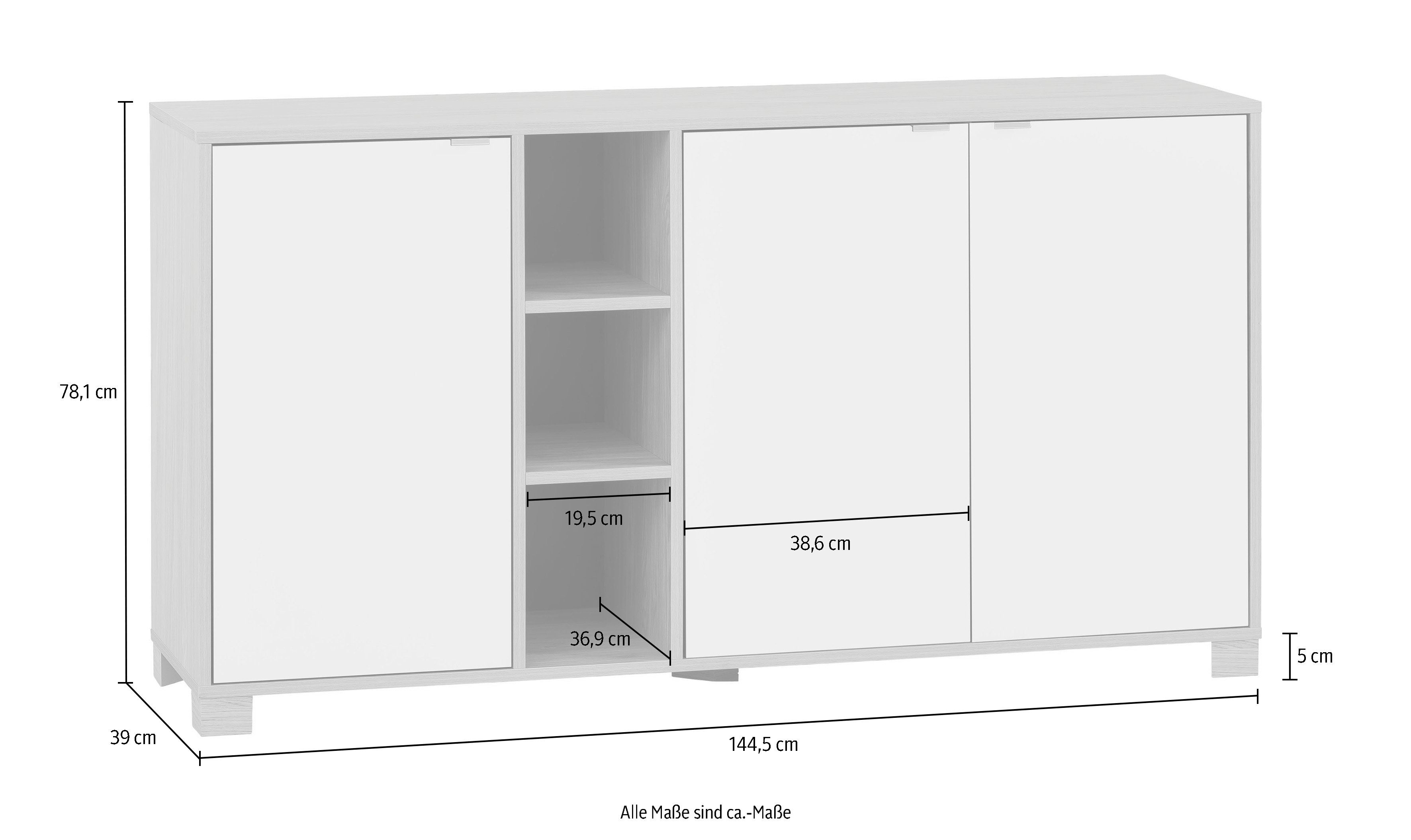 Schildmeyer Halfhoge kast Anouk Breedte 144,5 cm