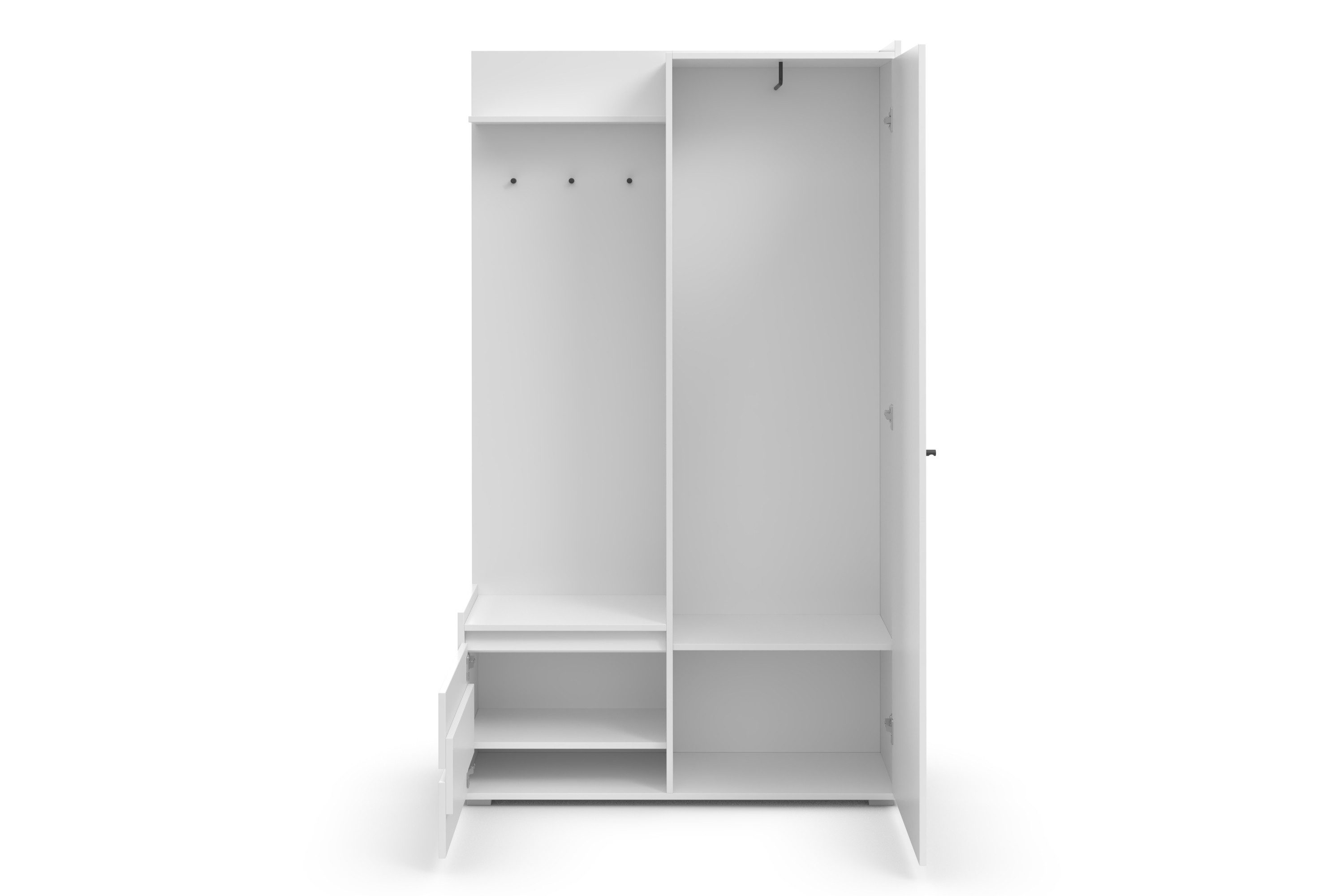 INOSIGN Kledingkast Kosmo met spiegel afmetingen 118 x 30 cm, hoogte 190 cm, breedte 110 cm