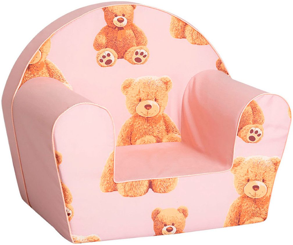 Knorrtoys® Fauteuil Teddy pink voor kinderen, made in europe