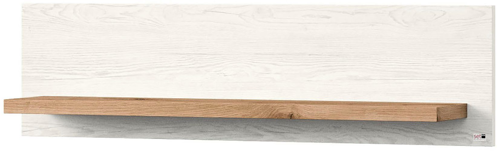 set one by Musterring Wandplank York in drie maten en kleuren, verlichting optioneel, 1 legplank
