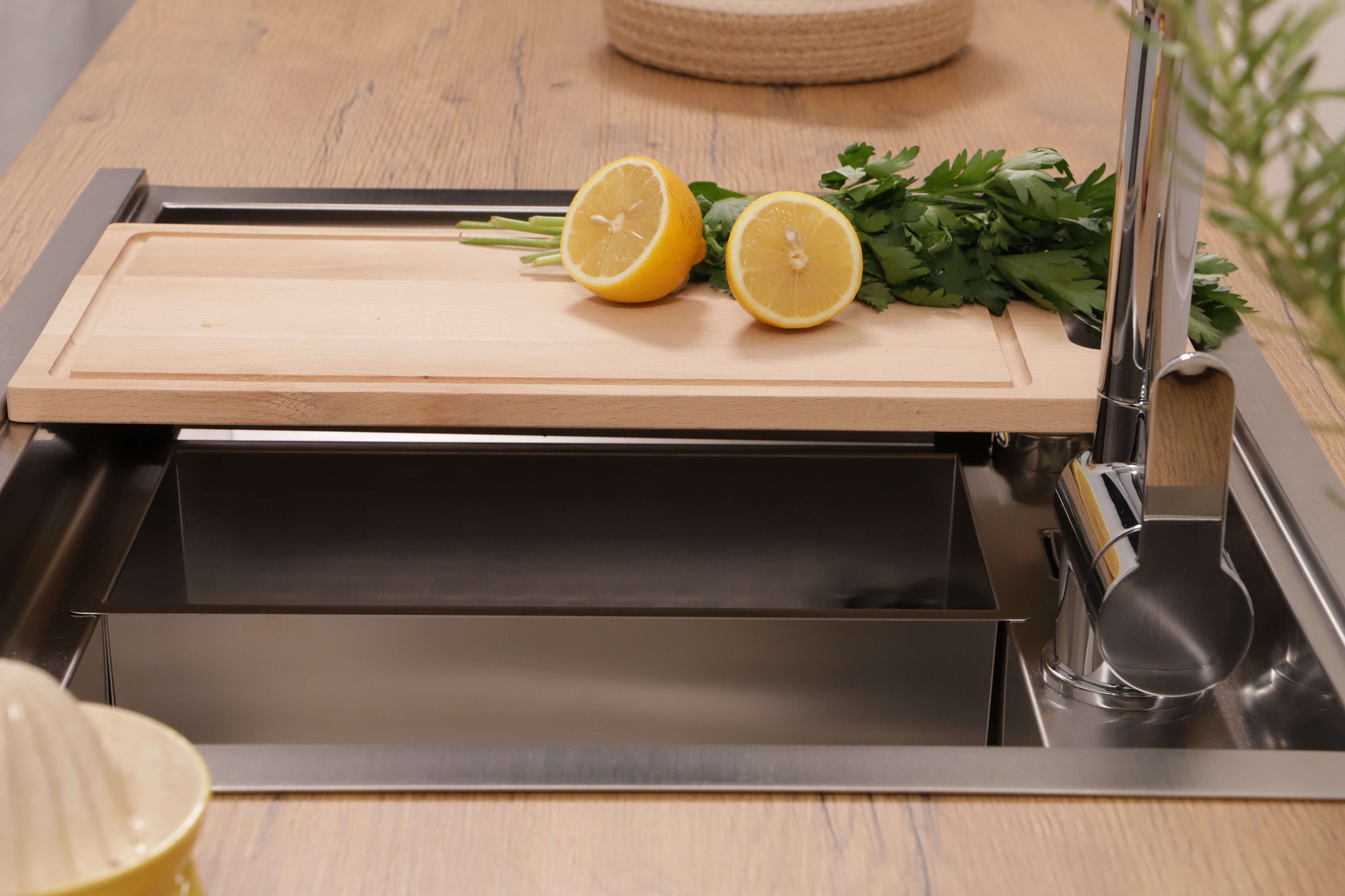 RESPEKTA Rvs spoelbak California 62x50 cm, workstation, met accessoires