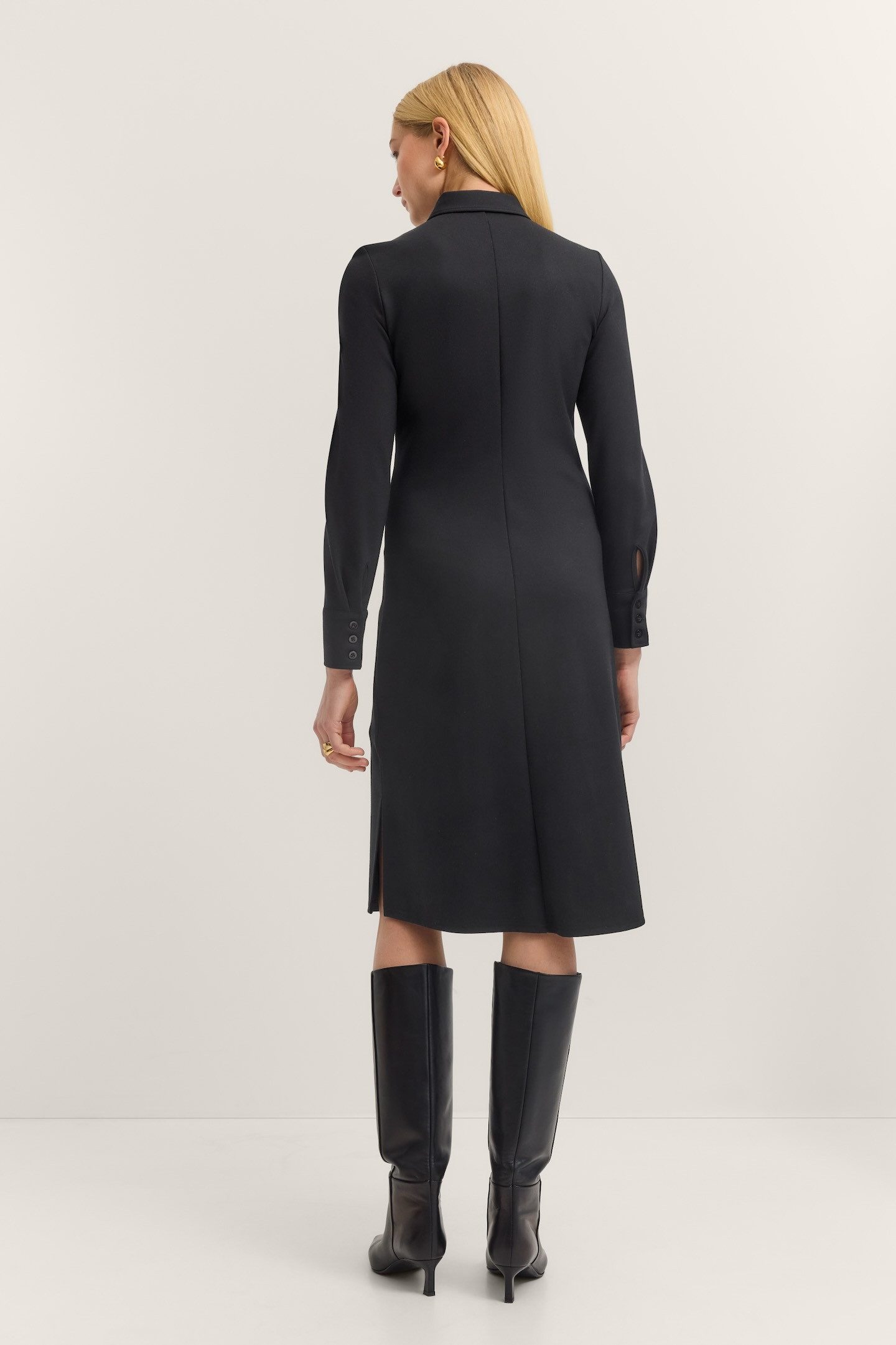 Bugatti Blousejurk Jersey met knoopsluiting en hemdkraag