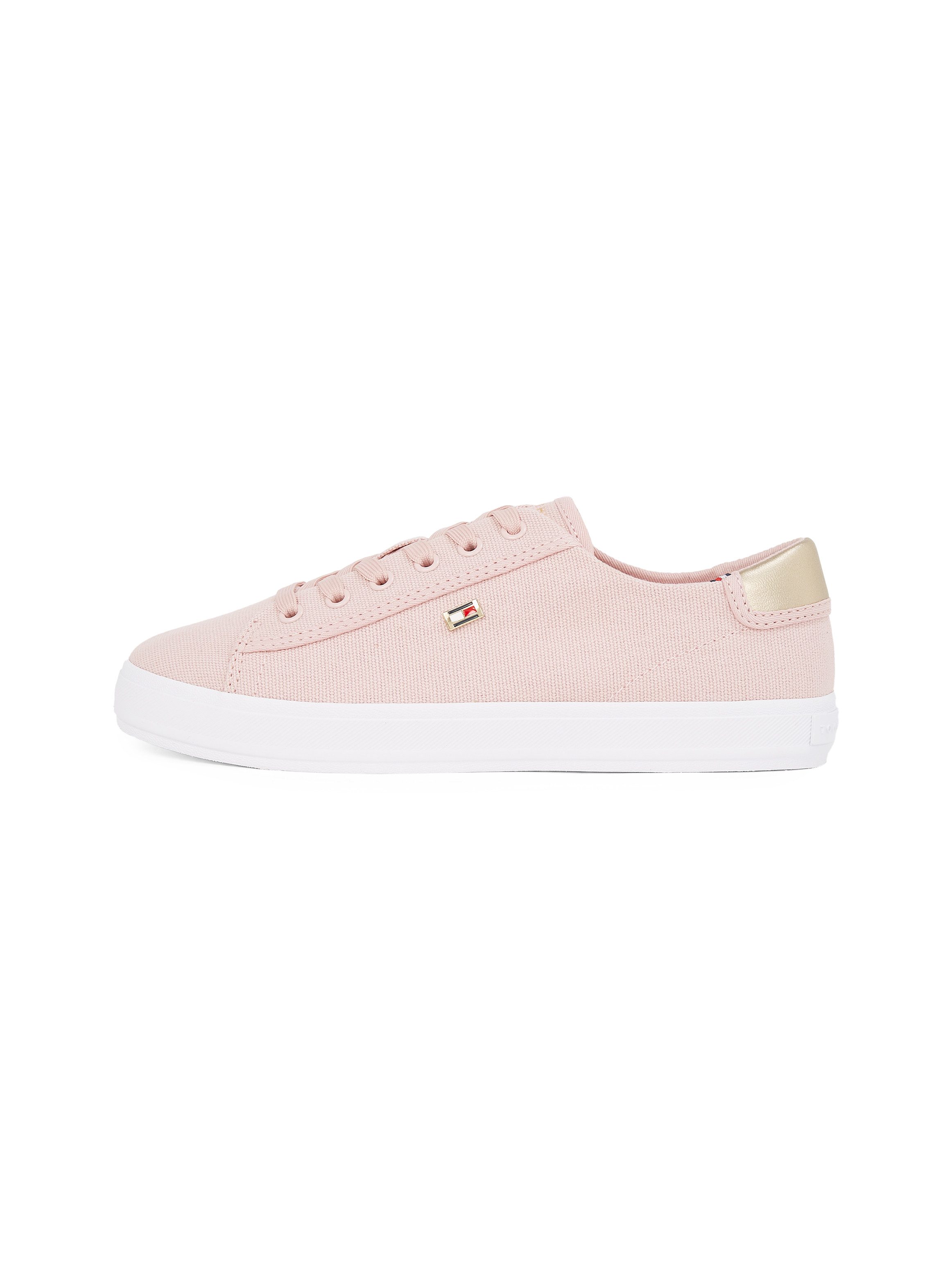 Tommy Hilfiger Plateausneakers VULC CANVAS LACE UP SNEAKER , vrijetijdsschoen, lage schoen, veterschoen, in smalle vorm
