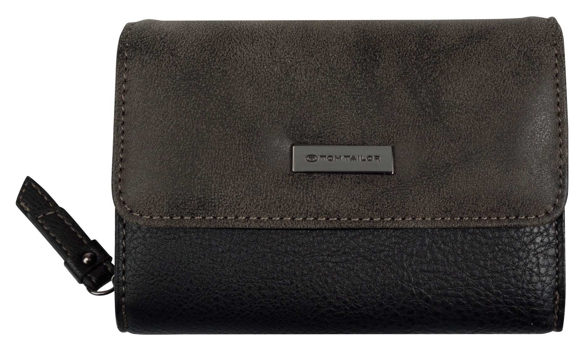 Tom Tailor Portemonnee Elin harmonieuze materiaalmix met licht contrasterende stiksels