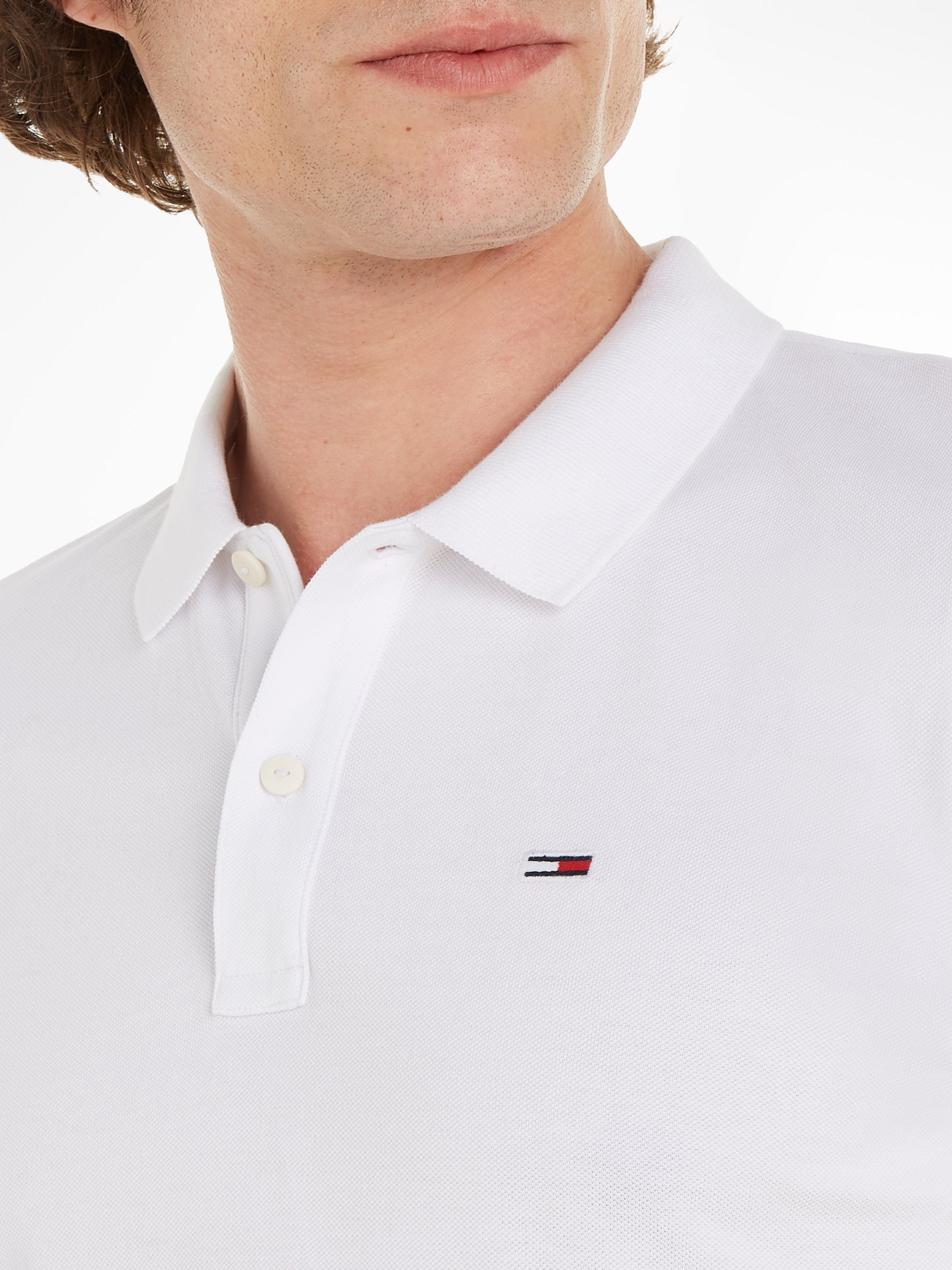 TOMMY JEANS Poloshirt TJM SLIM PLACKET POLO
