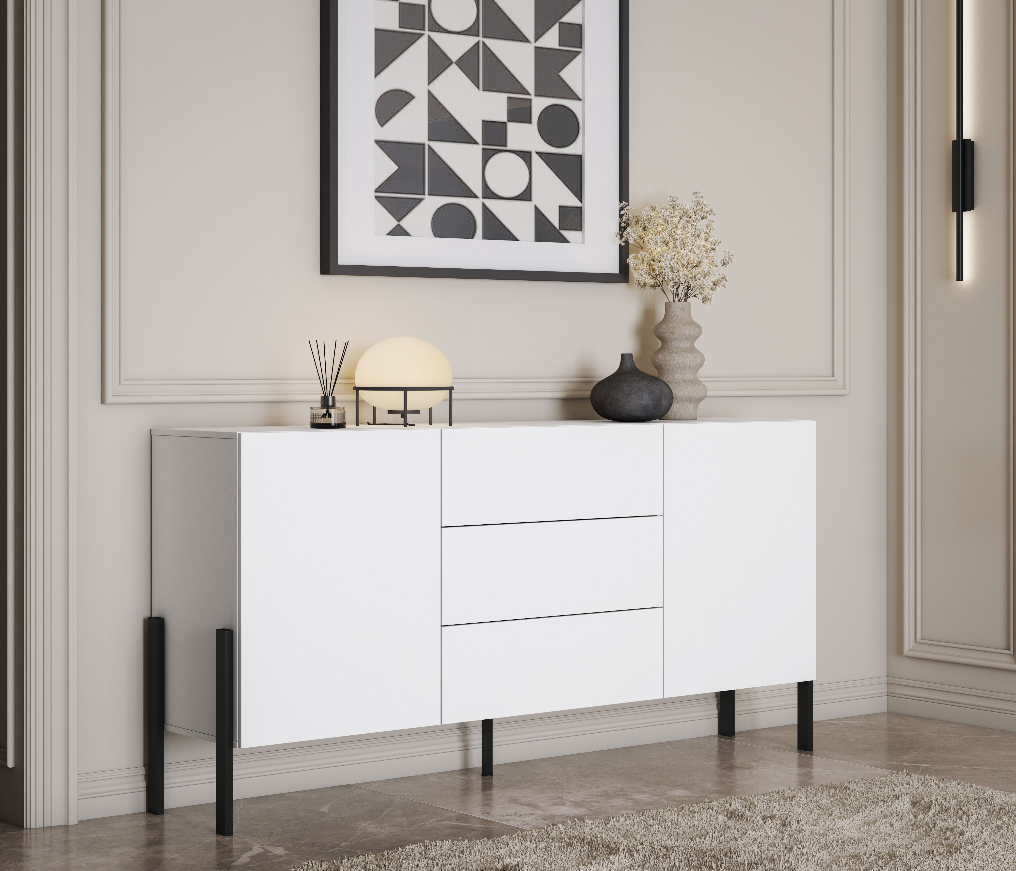 INOSIGN Dressoir Jukon, breedte 150 of 180 cm, moderne grepless commode