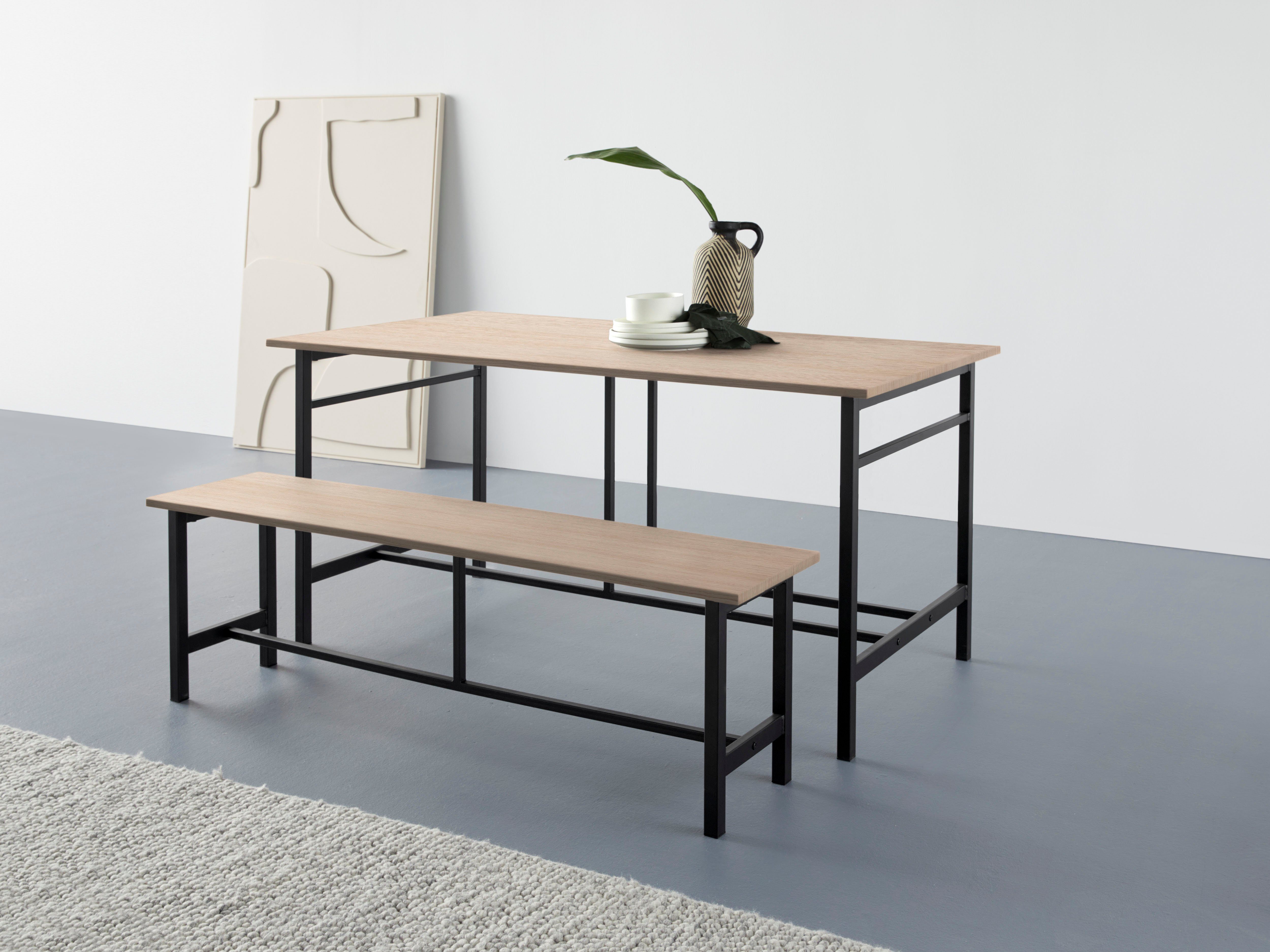 Home affaire Eettafel Sare met echt houtfineer van eiken