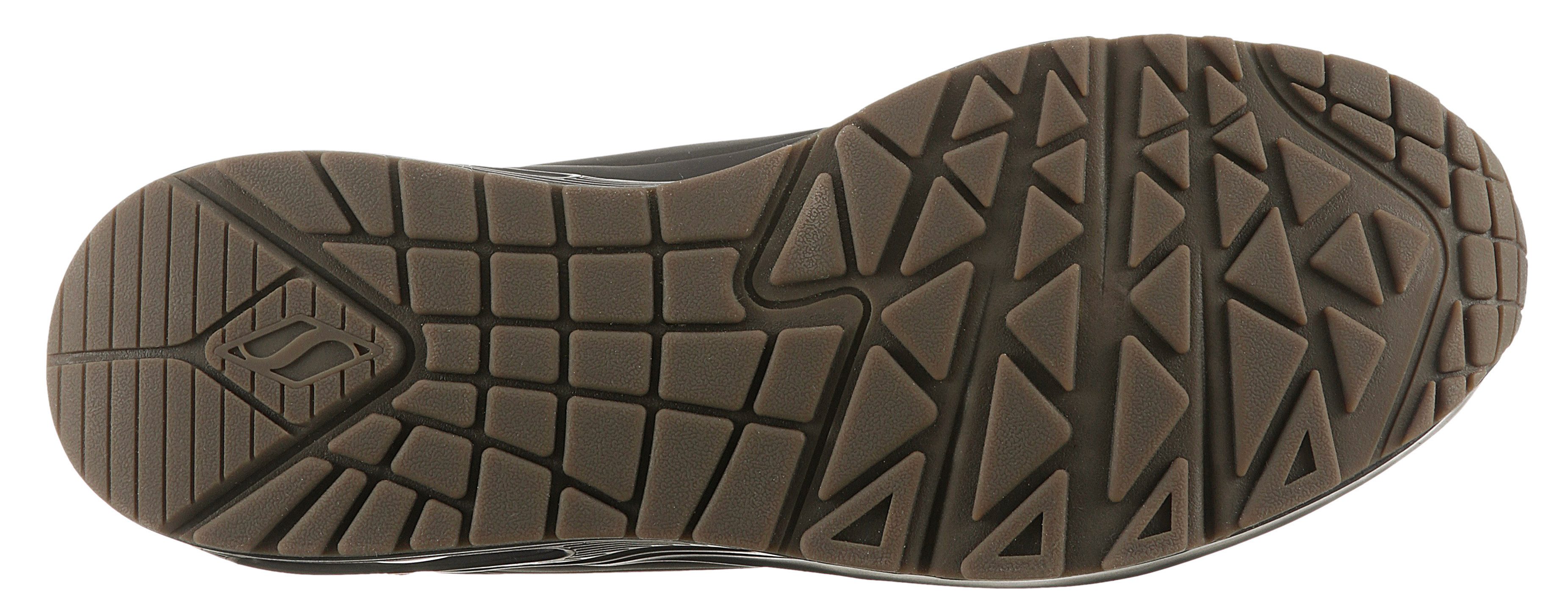 Skechers Sneakers UNO-SUITED ON AIR vrijetijdsschoen, lage schoen, veterschoen met modieuze sleehak