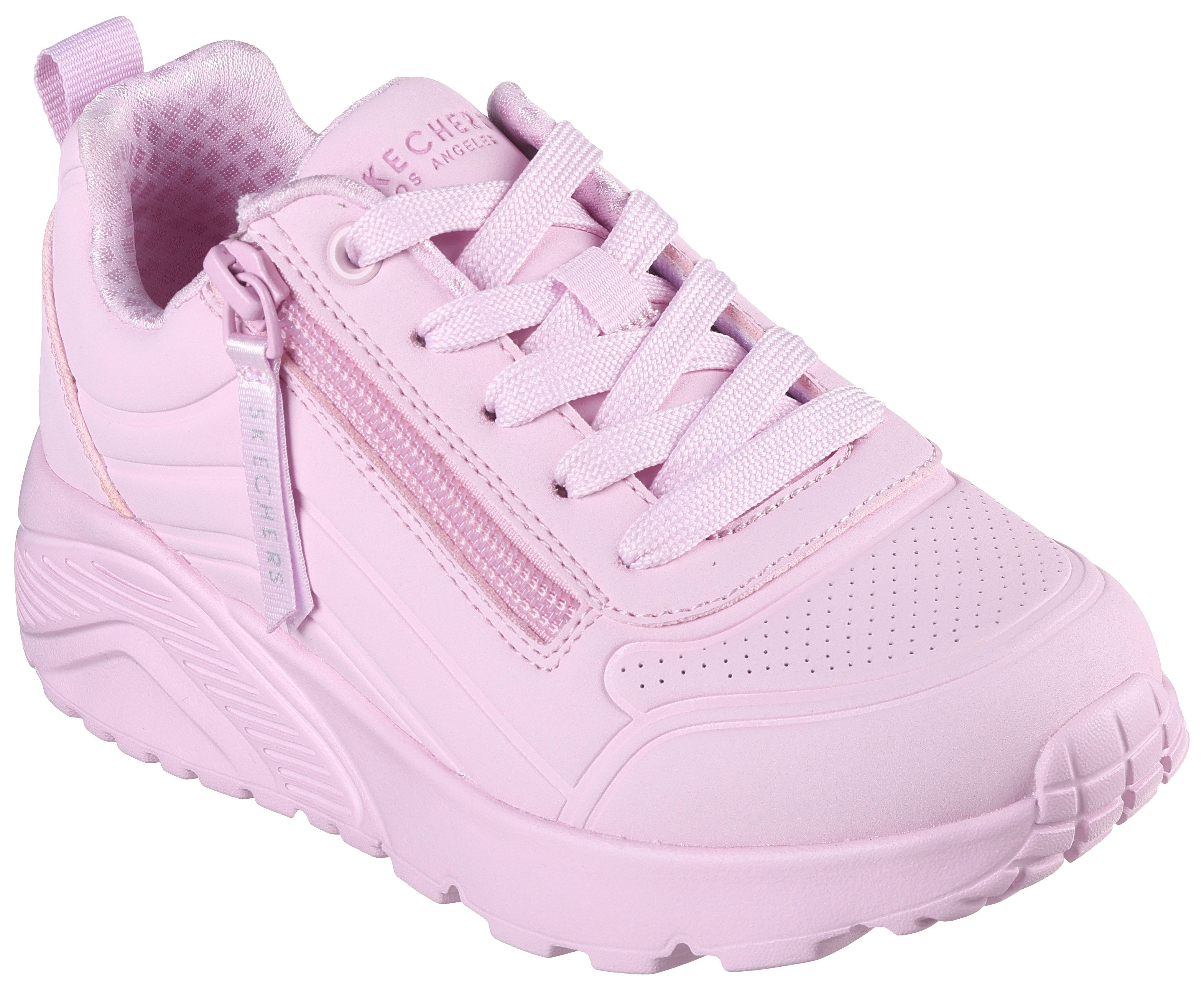 Skechers Sneakers UNO LITE , plateausneaker, chunky sneaker, wedge sneaker met coole loopzool meisjes sneakers maat 33 EU roze