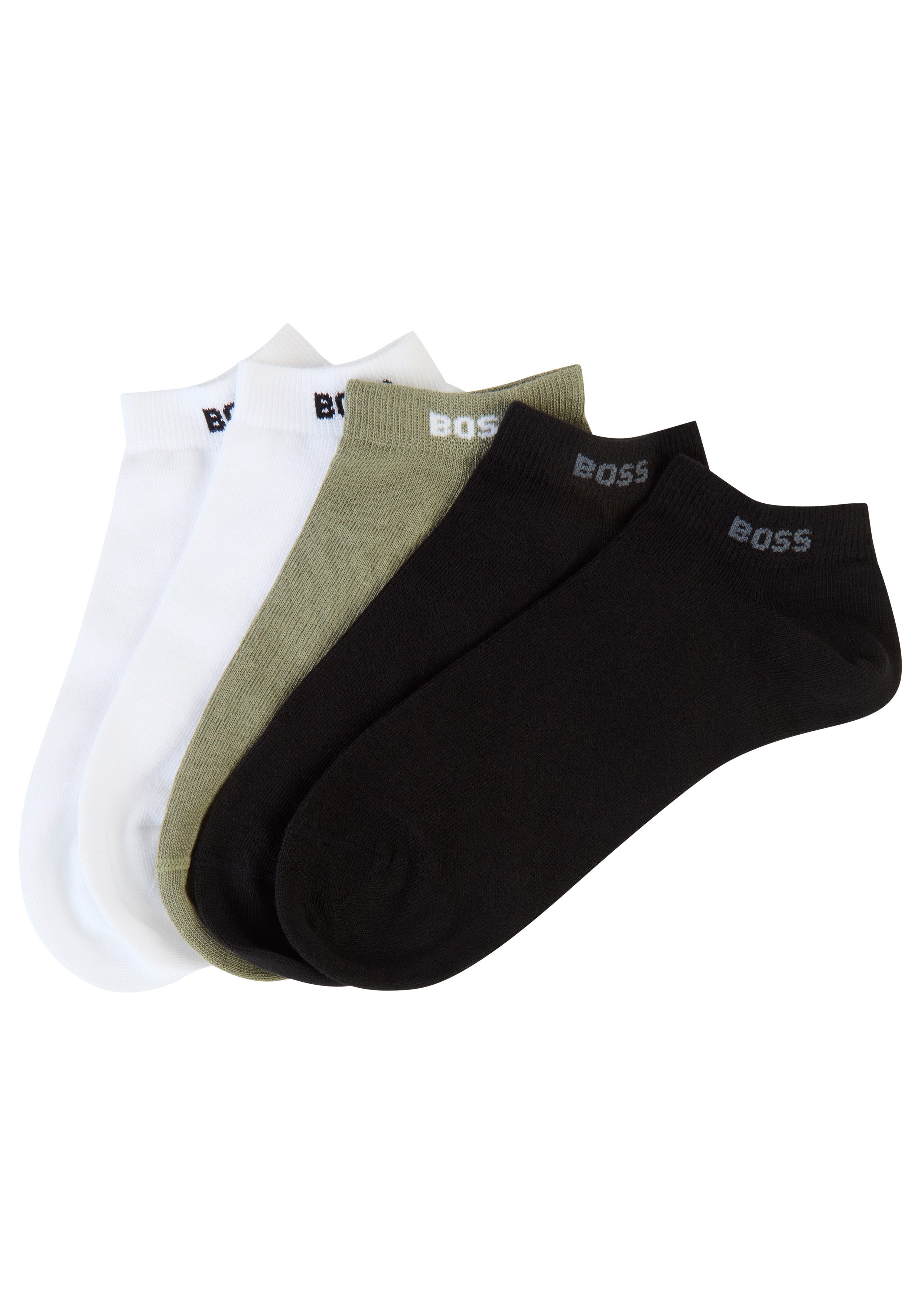 BOSS Sneakersokken 5P AS Uni CC met boss-label (set, 5 paar)