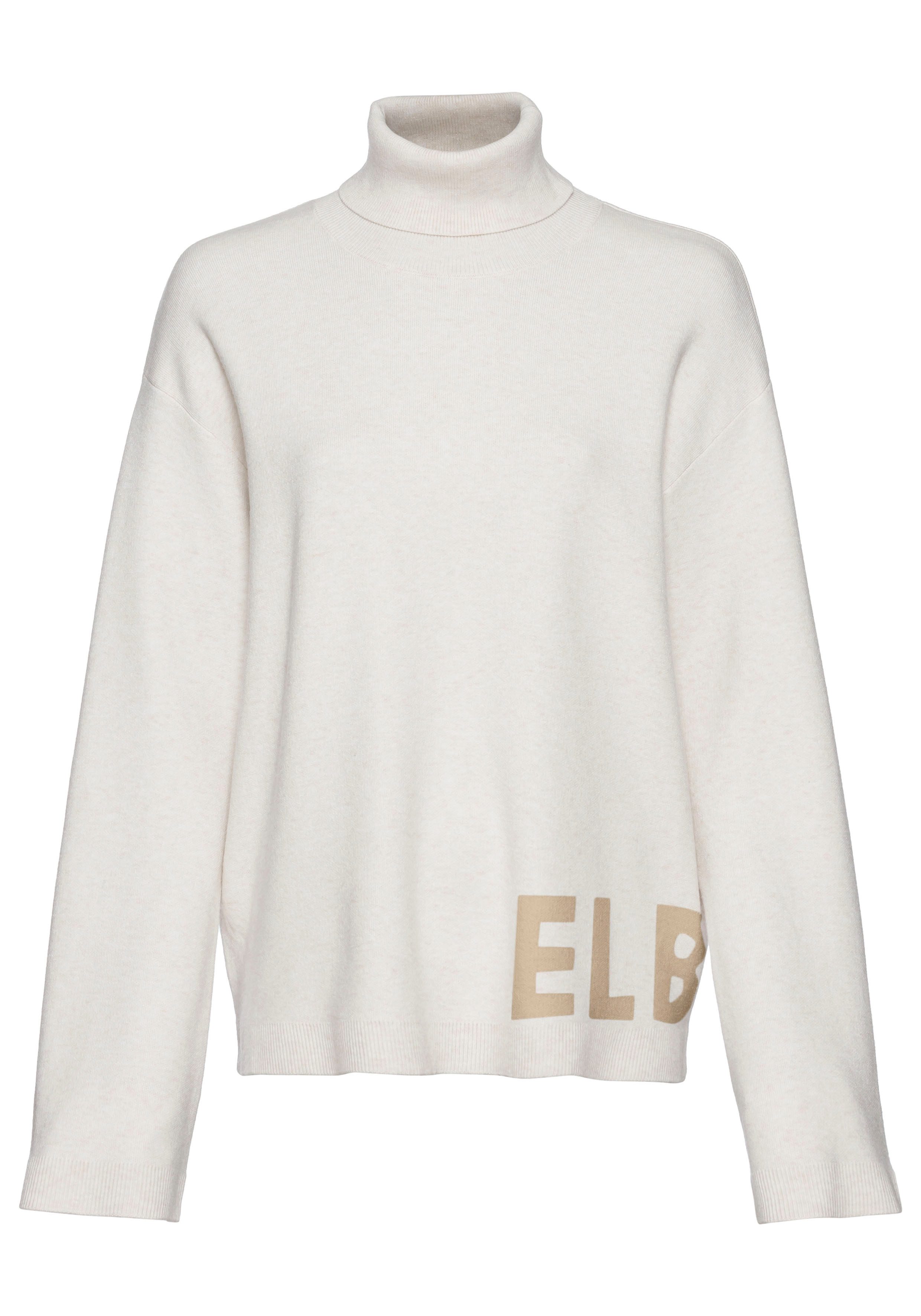 Elbsand Sweater Coltrui van hoogwaardige brei, loungewear