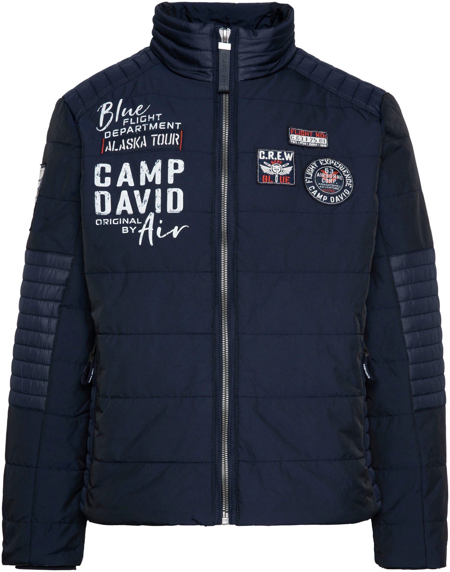 CAMP DAVID Outdoorjack met windbreaker-boord in de mouw