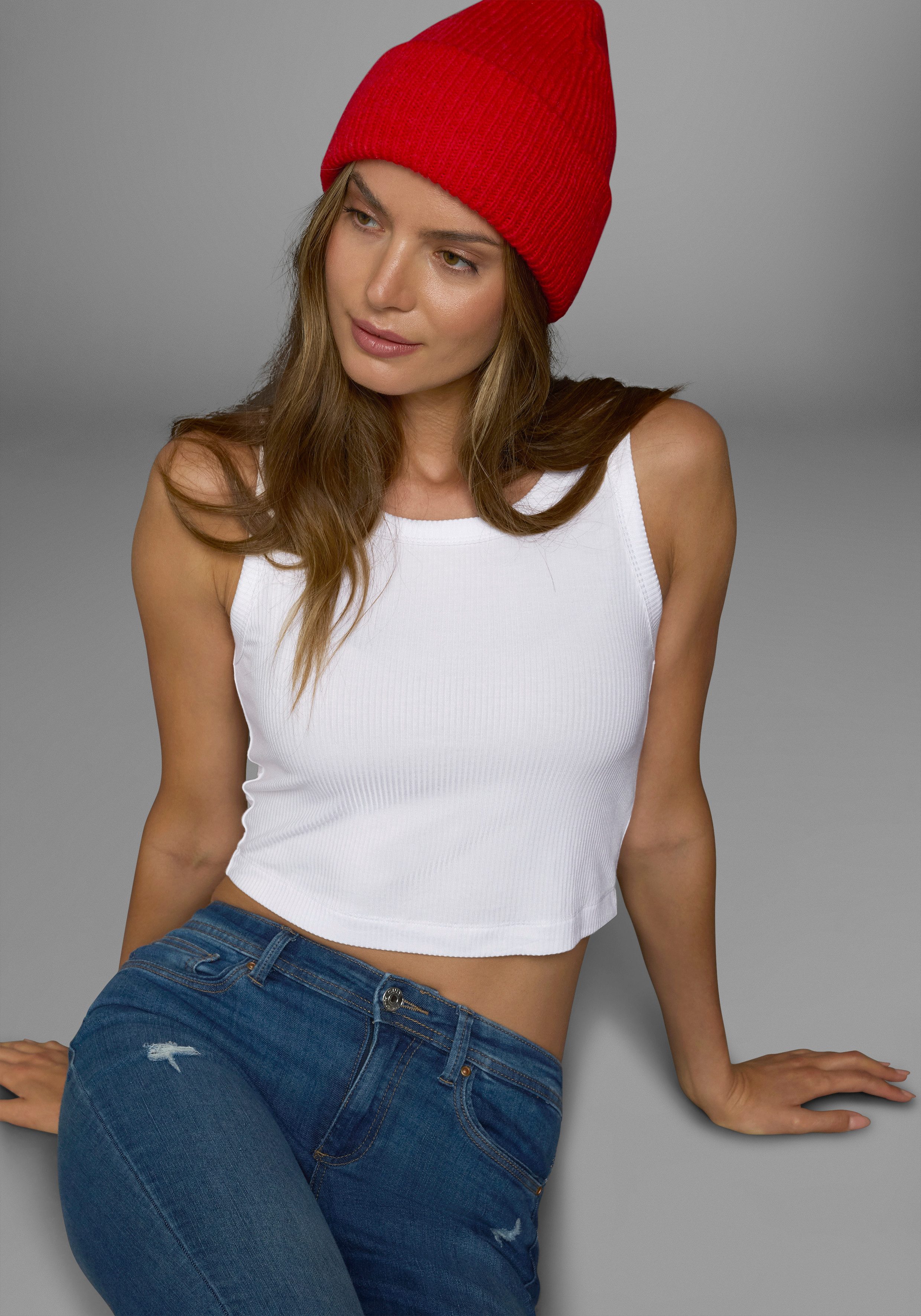 Laura Scott Crop-top in ribkwaliteit (2 stuks)