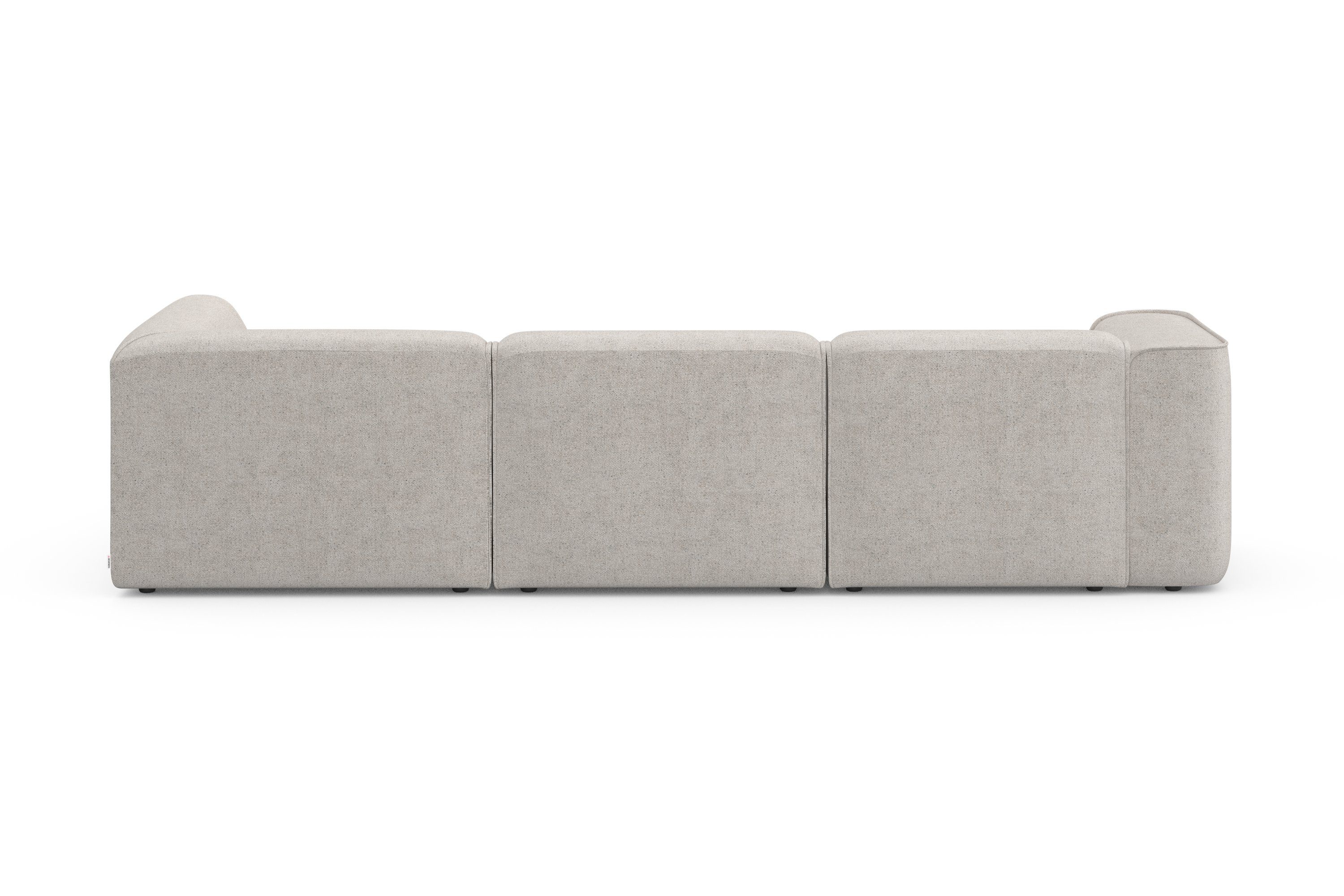 RAUM.ID Hoekbank Merid L-vorm, altijd uitbreidbaar met modules, B/D/H: 295/162/70 cm