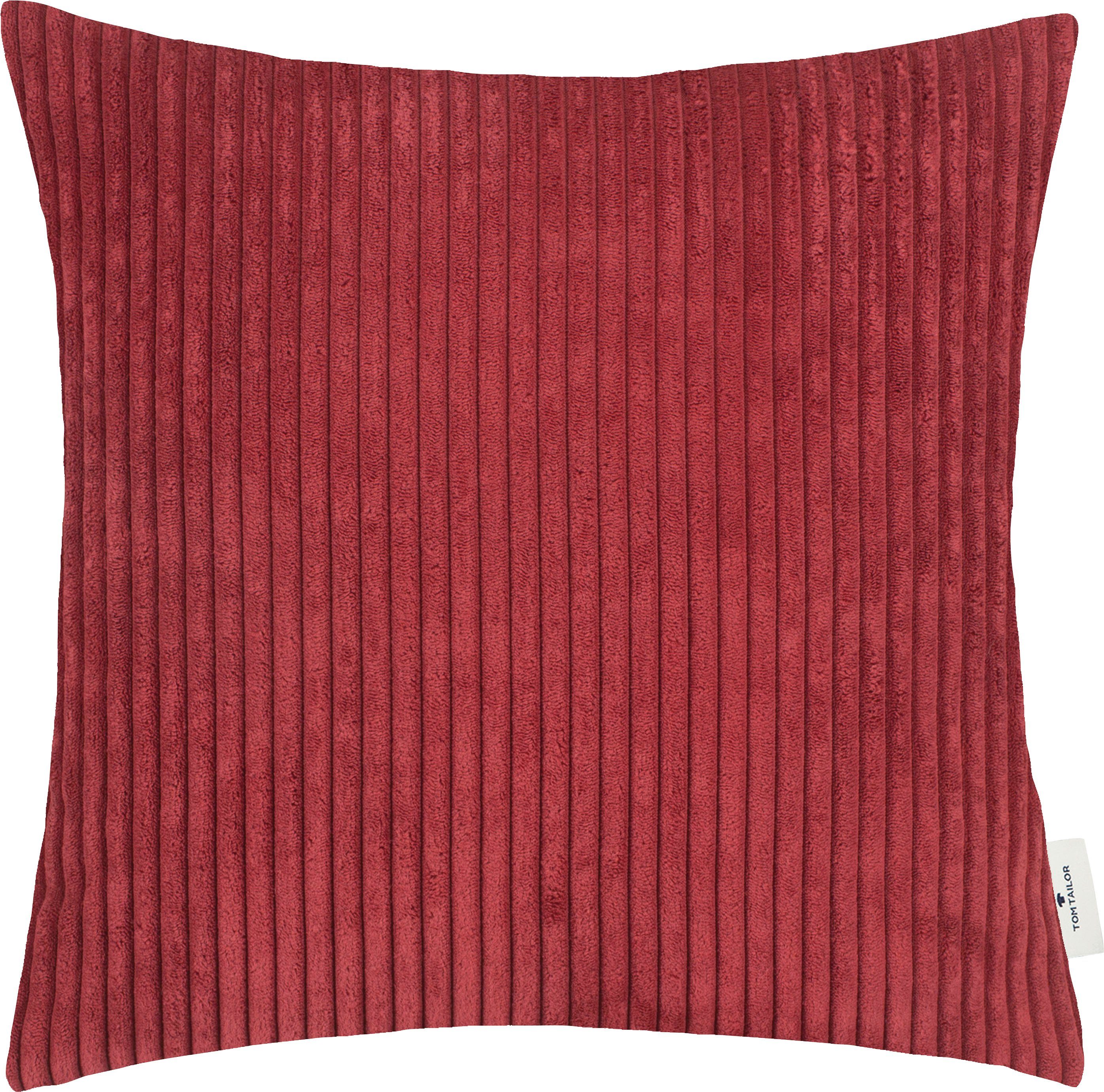 TOM TAILOR HOME Sierkussen Big Corduroy met expressieve ritssluiting, kussenovertrek zonder vulling(1 stuk)